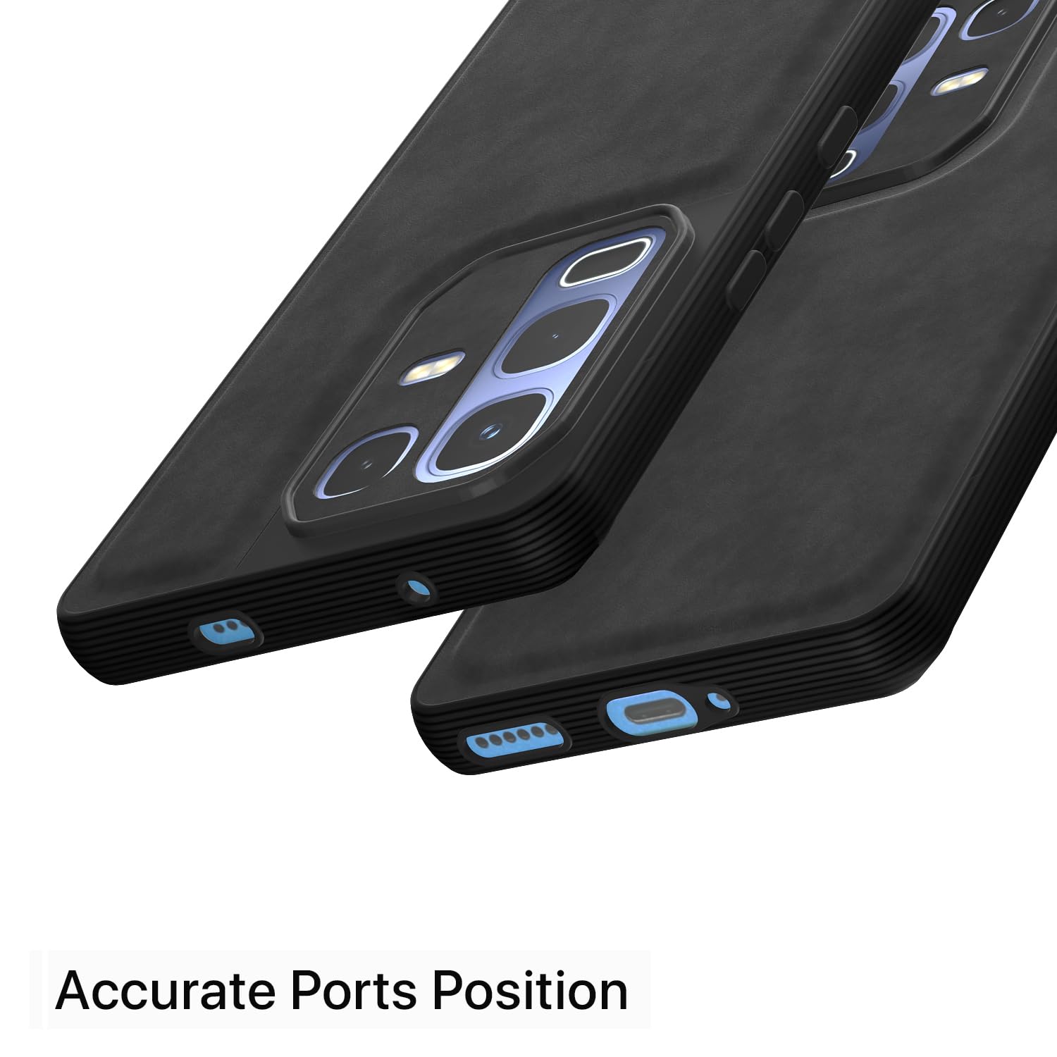 Pikkme black Leather mobile back cover for Infinix Note 50s 5G – photo 4