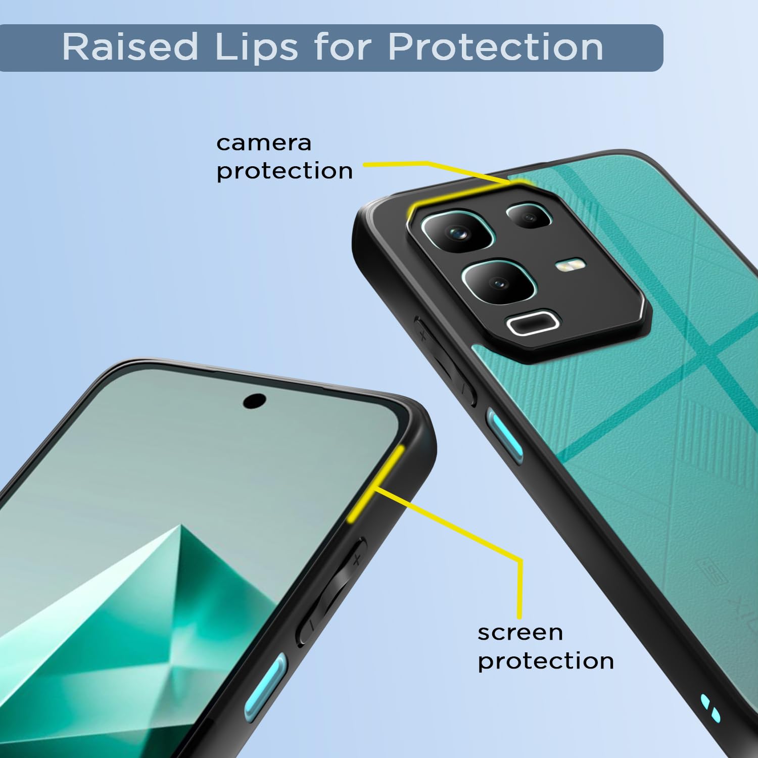 Black mobile back cover for Infinix Note 50x 5G – Pikkme – photo 4