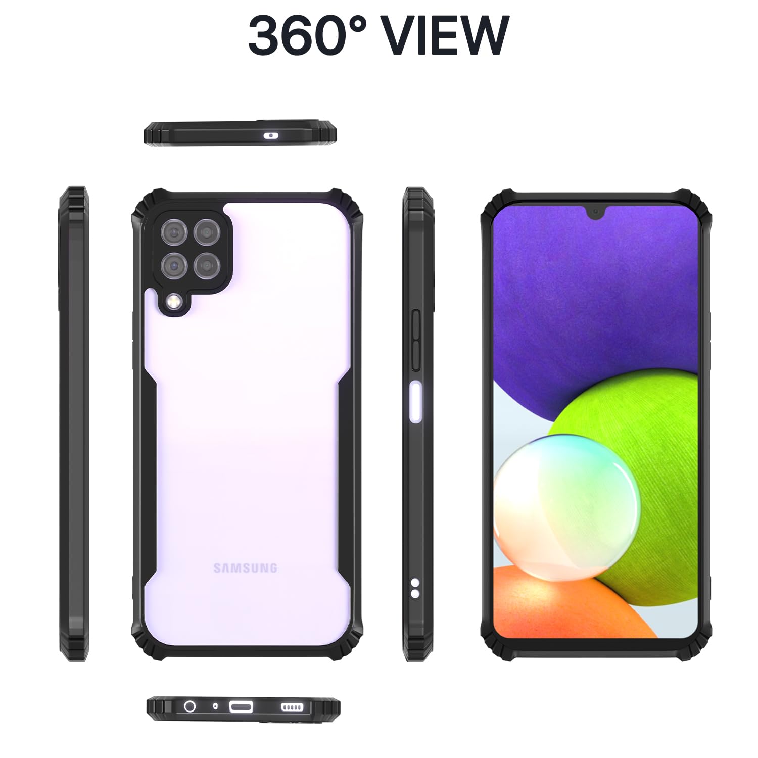 Black Clear mobile cover for Samsung A22 4G – Pikkme – photo 3