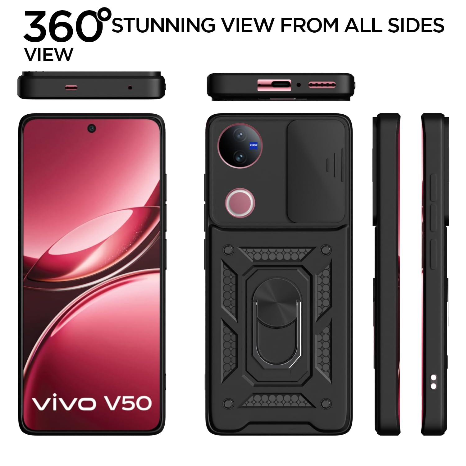 iQOO Z10R/Vivo V50/V50e/Vivo T4R 5G back cover in black by Pikkme – photo 5