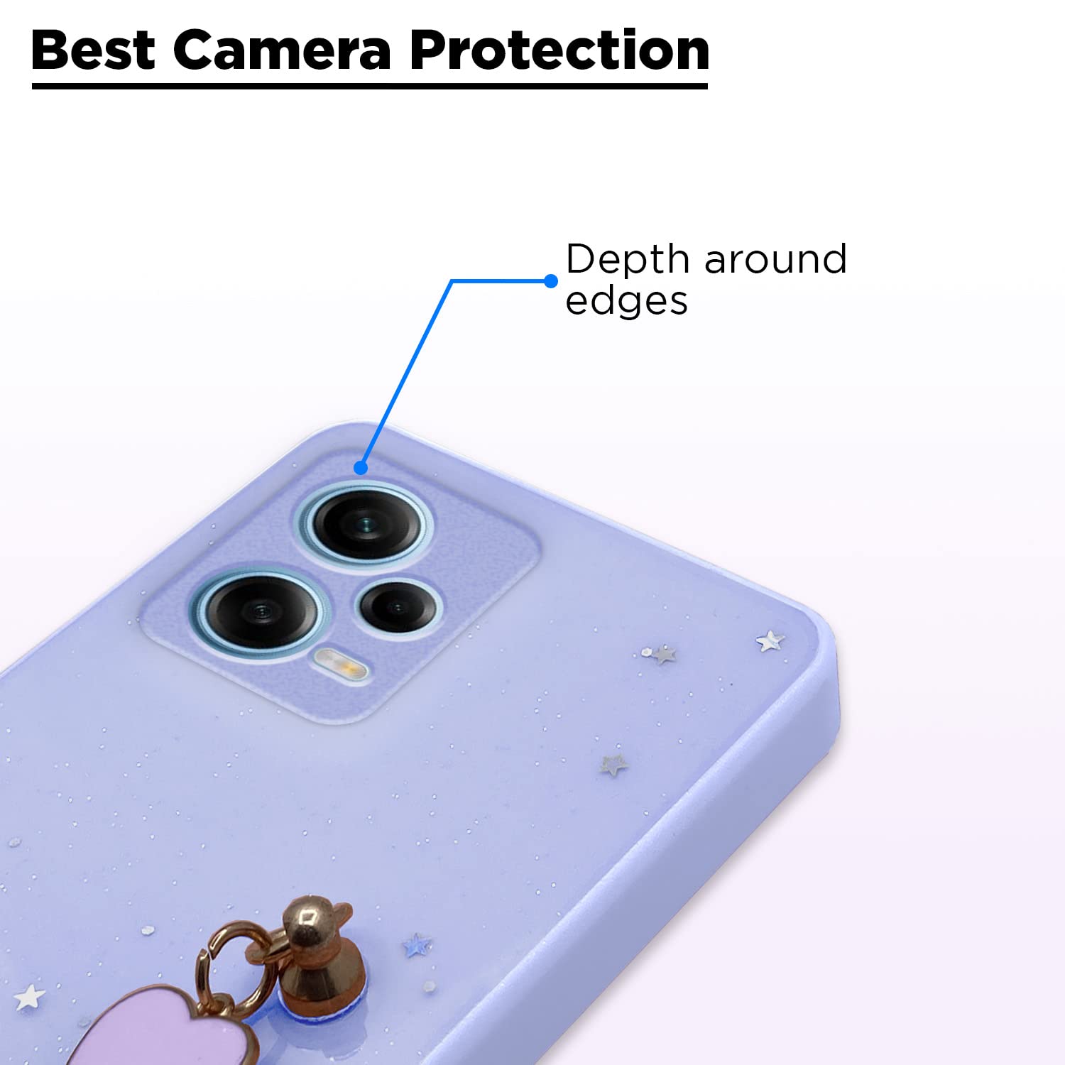 Pikkme Redmi Note 12 5G Chain Back Cover (Purple)