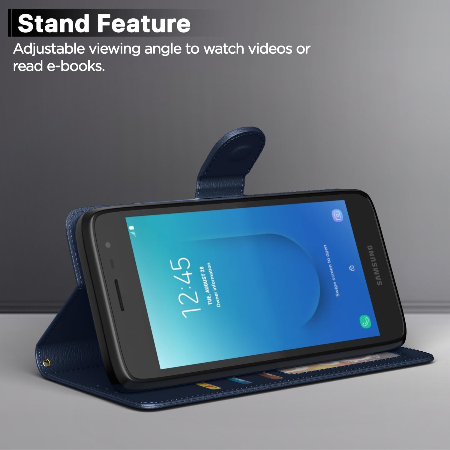 Blue flip cover for Samsung J2 Core – Pikkme – photo 3