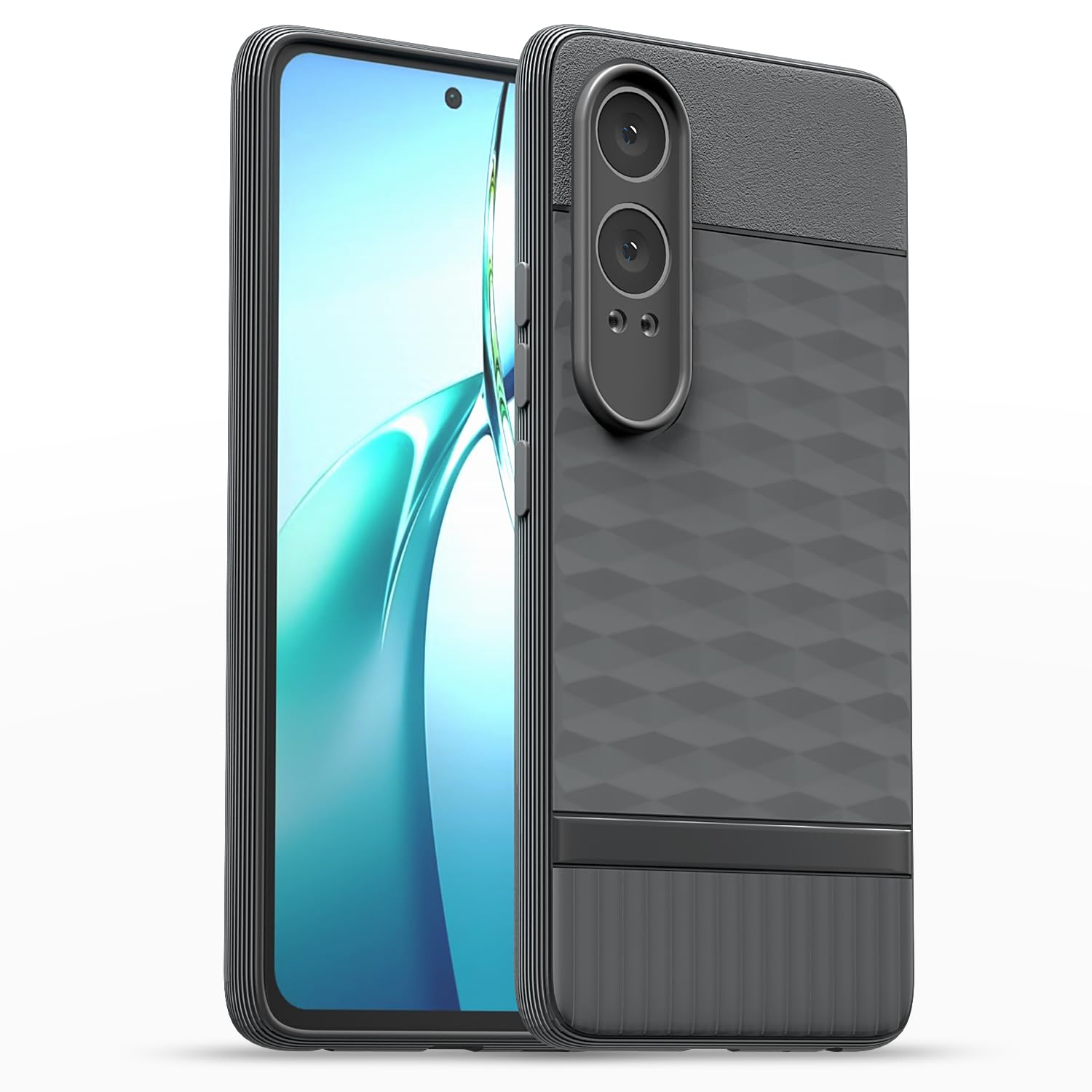 Pikkme OnePlus Nord Ce 4 Lite 5G Shockproof Soft Flexible Gencase Back Cover (Grey)