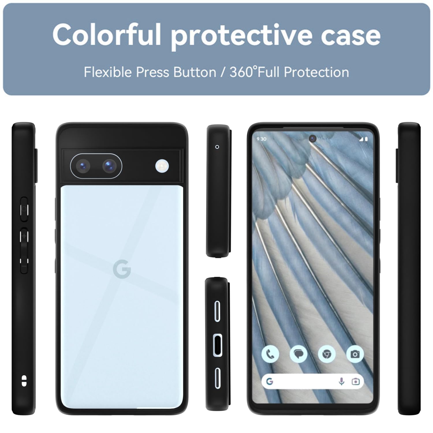 Black phone cover for Pixel 7A – Pikkme – photo 2