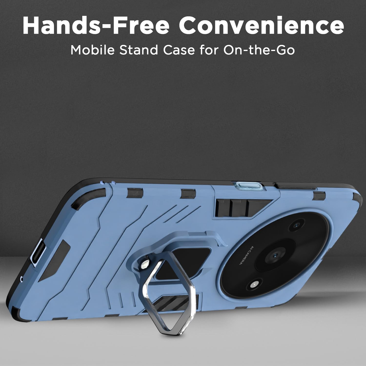 Blue back cover for Redmi A3 (2024)/A3x/Poco C61 – Pikkme – photo 6