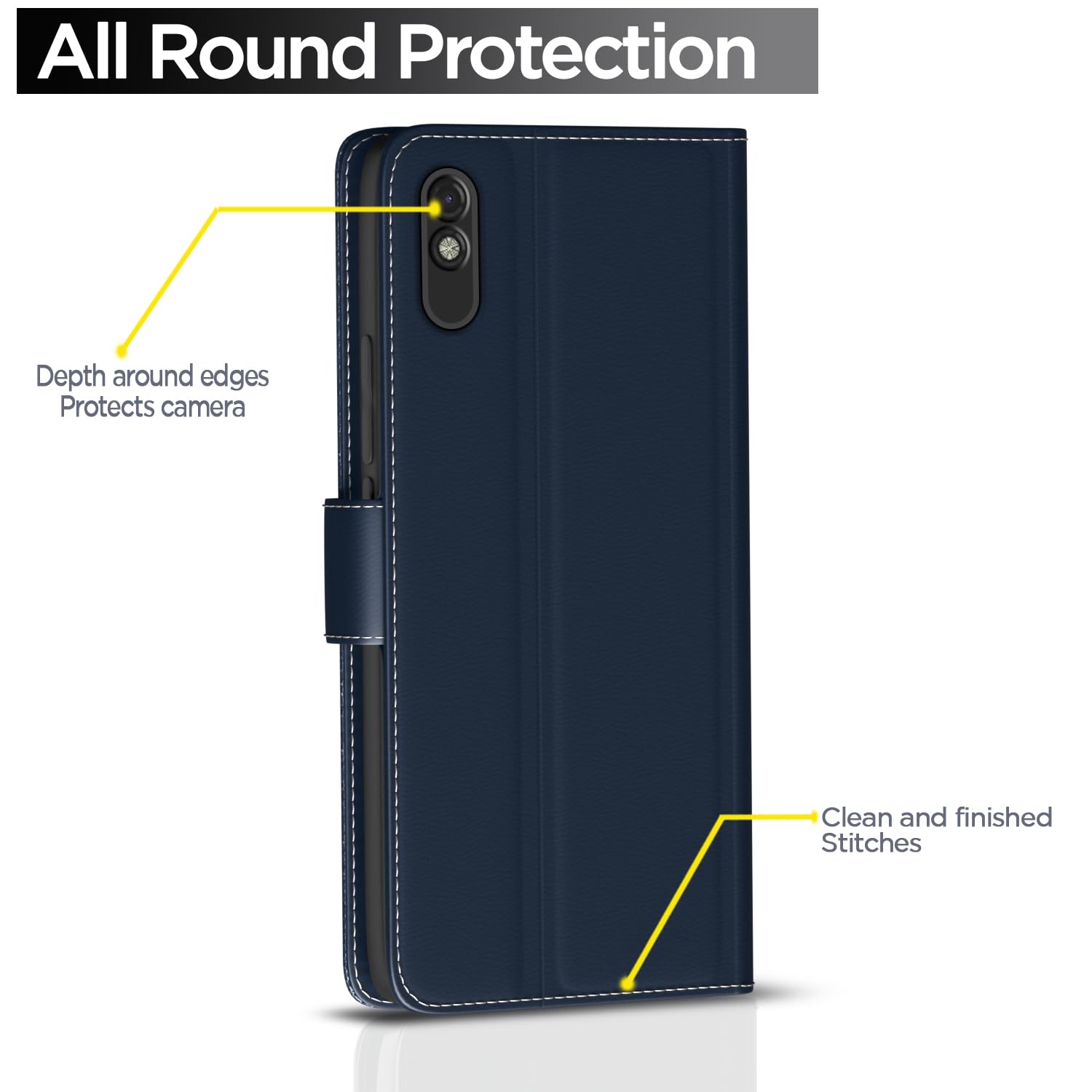 Blue flip case for Redmi 9A/9A Sport/9i/9i Sport – Pikkme – photo 4