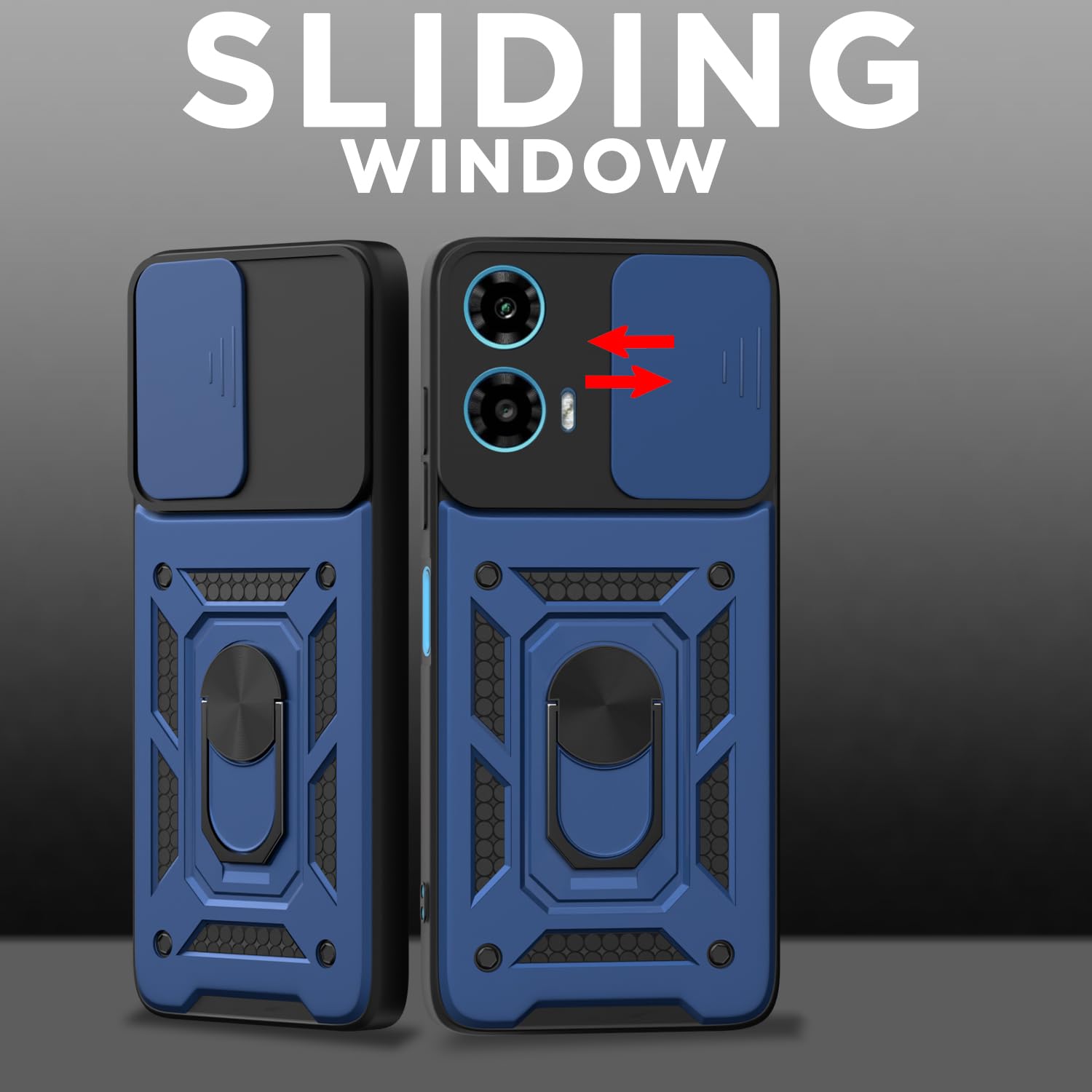 Pikkme blue D10 Camera Shield mobile cover for Moto G34/G45 5G/360 – photo 2