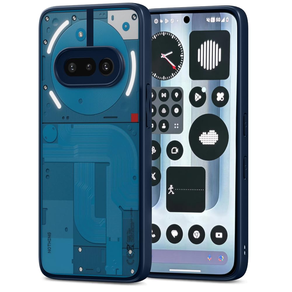 Pikkme Nothing Phone 3a 5G Eagle 2 Shockproof Sleek Hybrid Armor Back Cover (Blue)