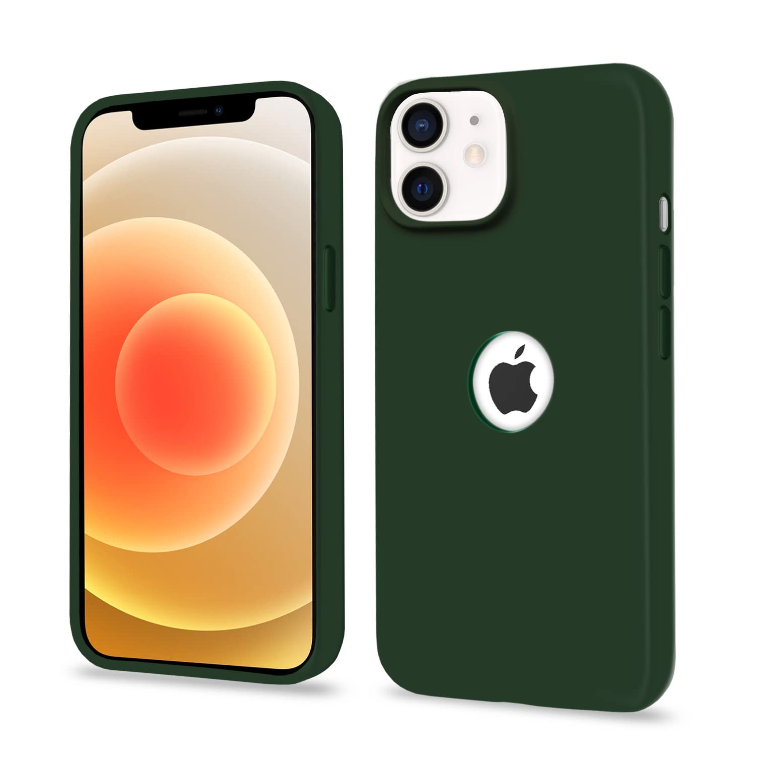 Pikkme atrovirens Soft Silicone phone cover for iPhone 12 Mini