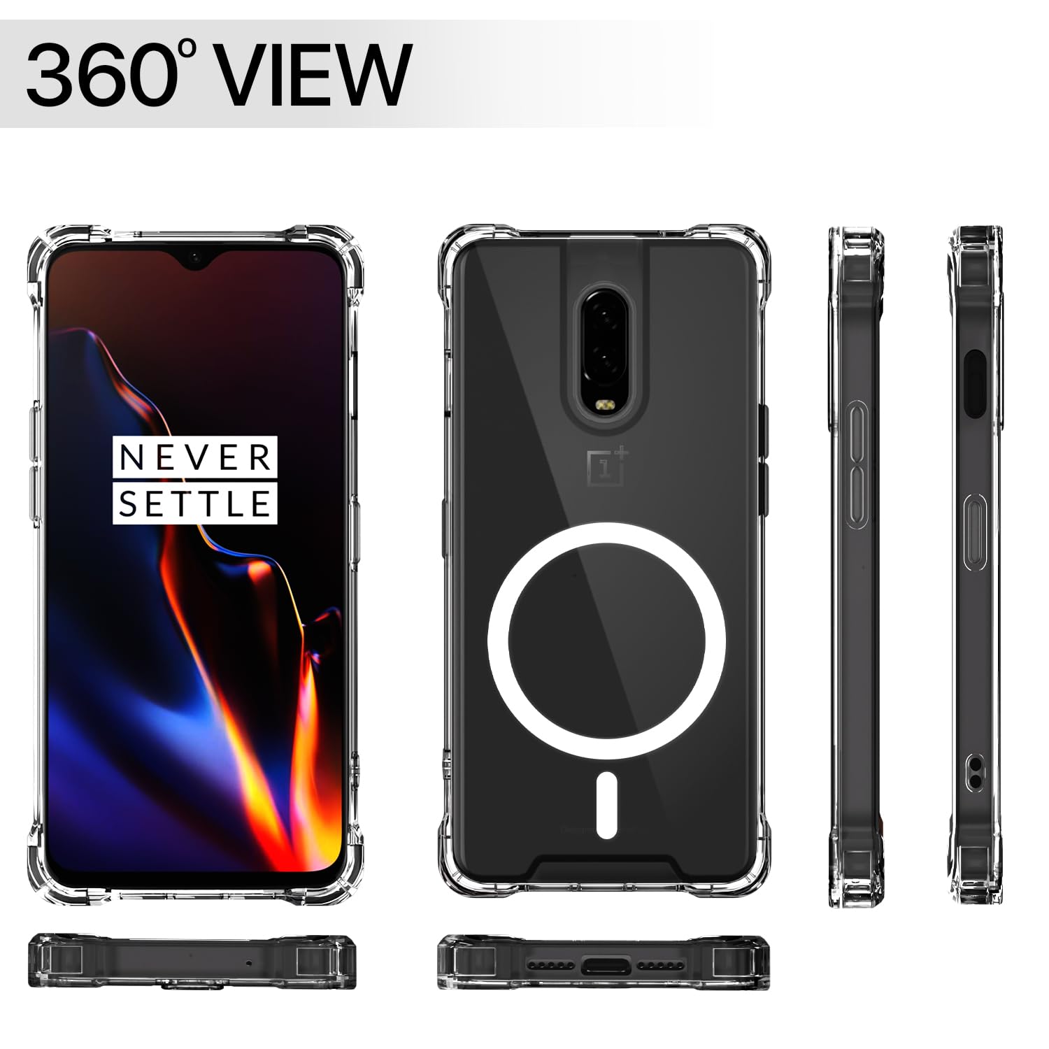 Pikkme OnePlus 6T/7 MagSafe transparent mag-safe mobile cover – photo 7