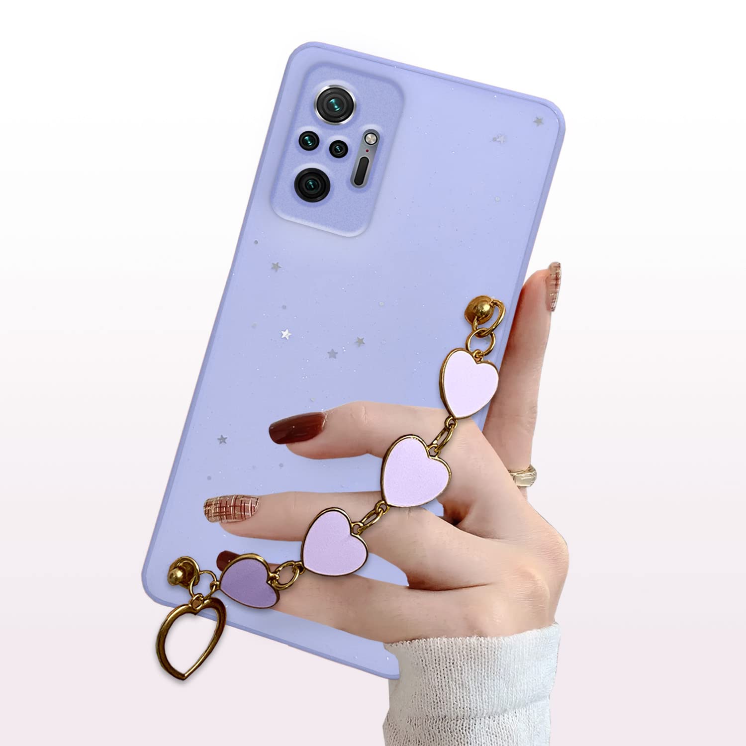 Redmi Note 10 Pro/Note 10 Pro Max Chain back cover in purple by Pikkme – photo 3