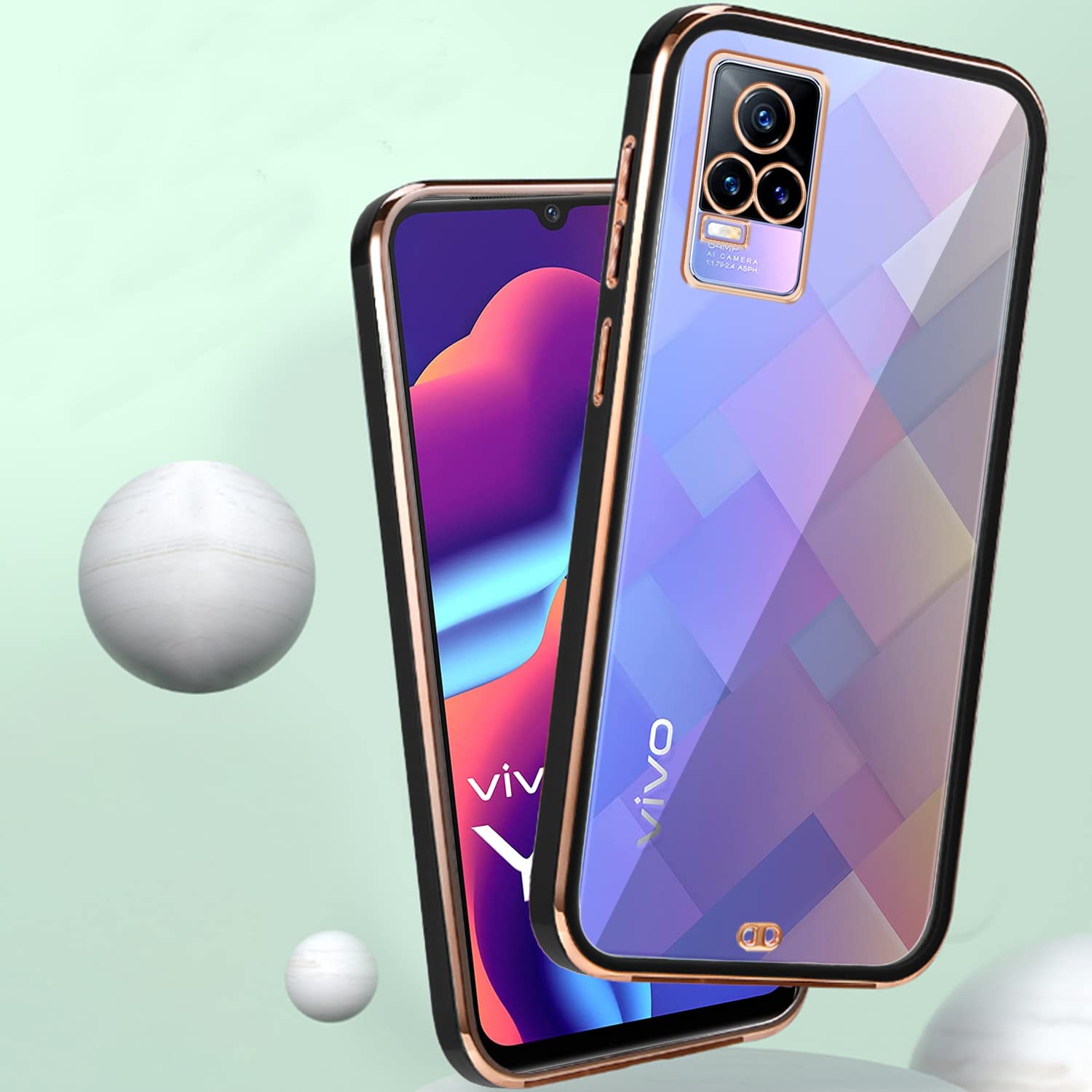 Pikkme Vivo Y73 Chrome black back cover – photo 4