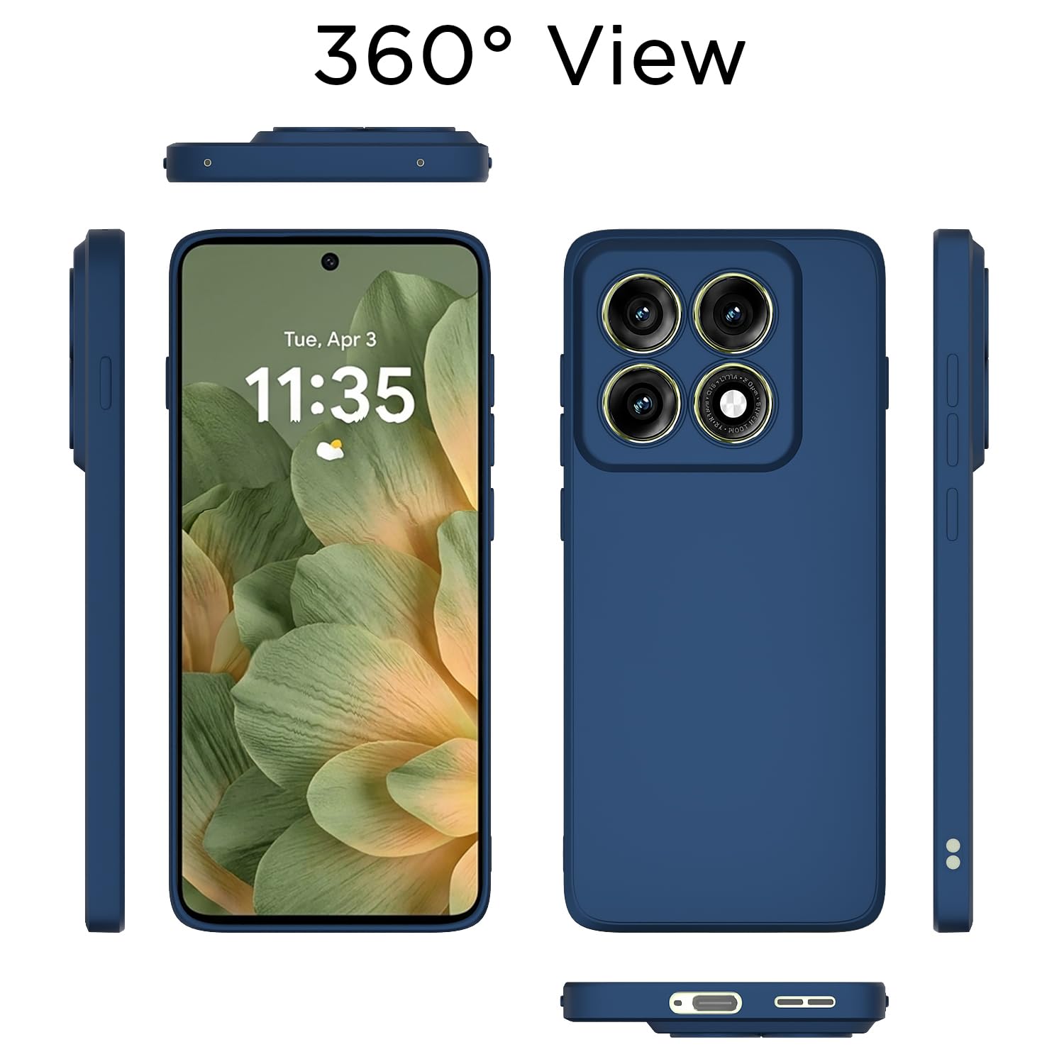 Moto Edge 70 Pro 5G Matte mobile back cover in blue by Pikkme – photo 4