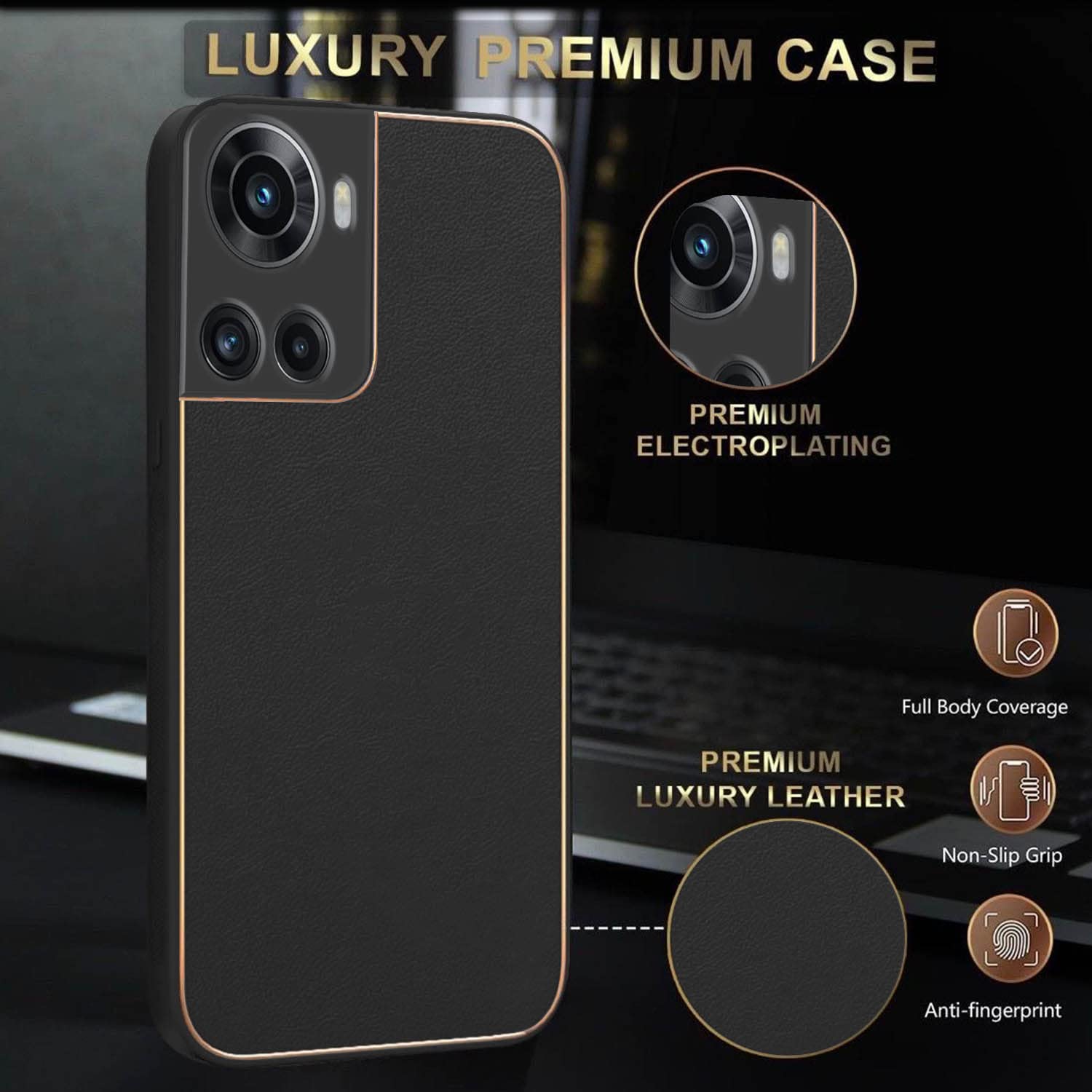 Pikkme OnePlus 10R 5G black mobile cover – photo 2