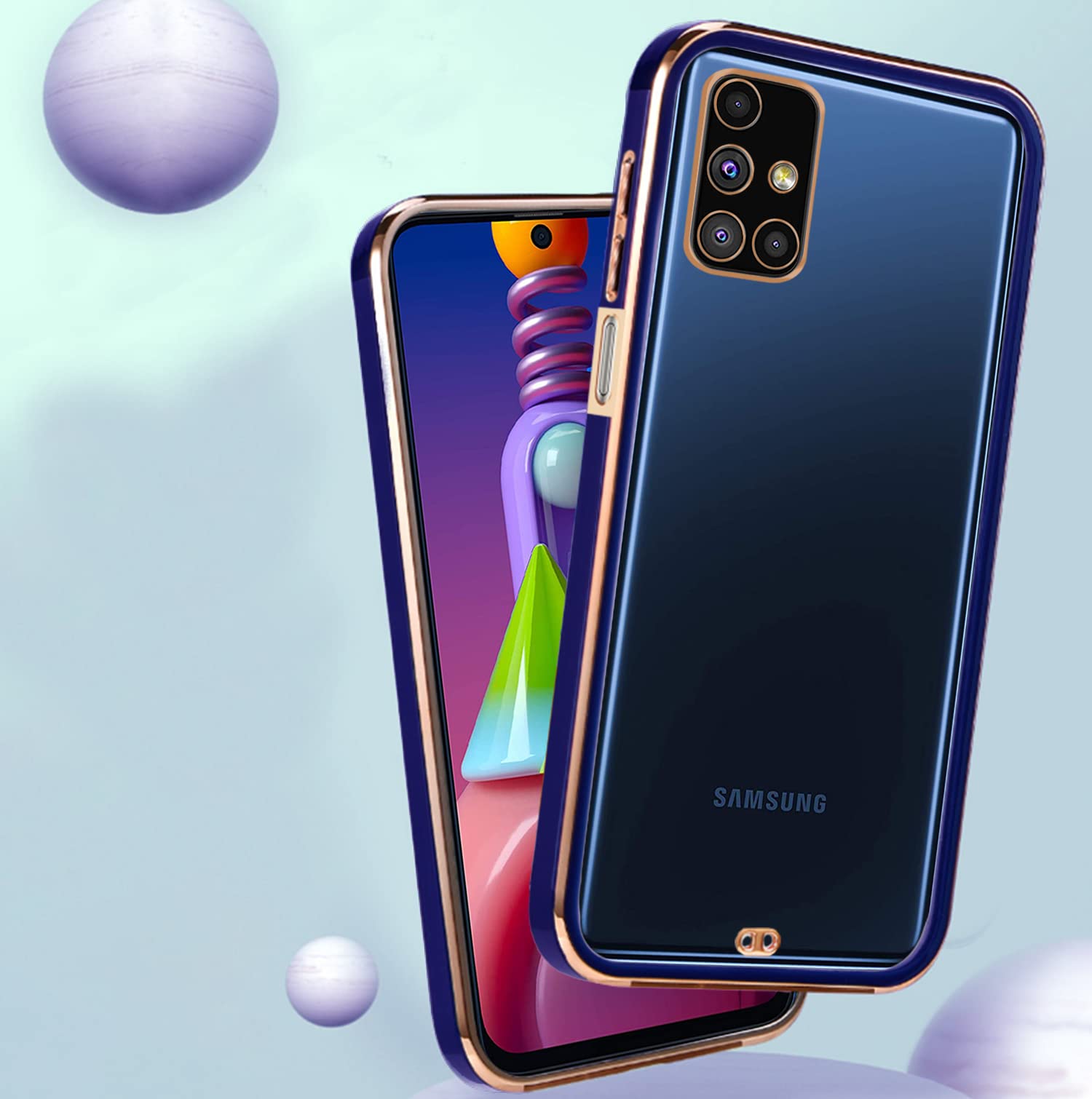 Pikkme Samsung M51 Chrome blue phone cover – photo 4