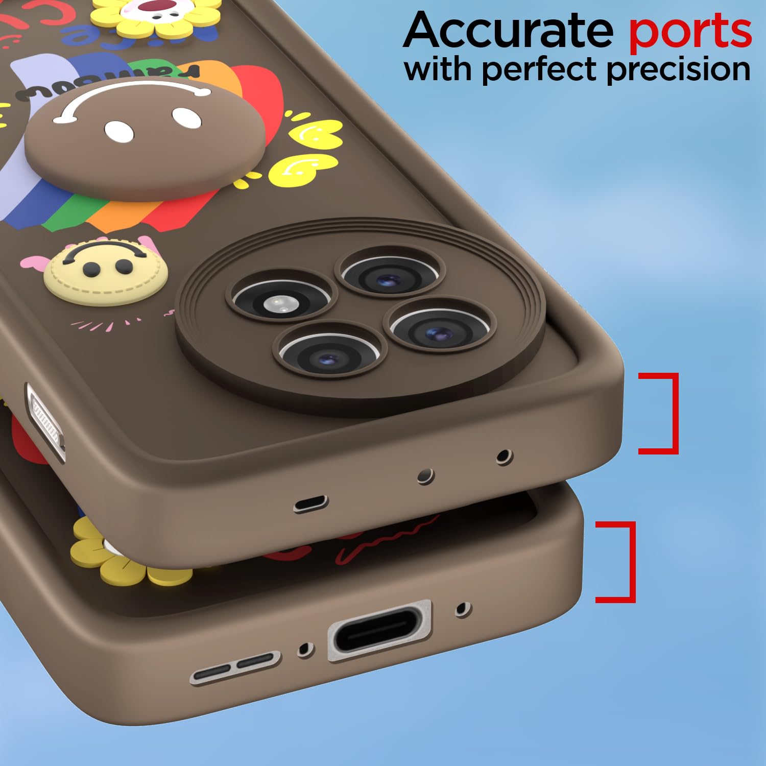 Brown Soft Silicone mobile cover for OnePlus 13R 5G – Pikkme – photo 4