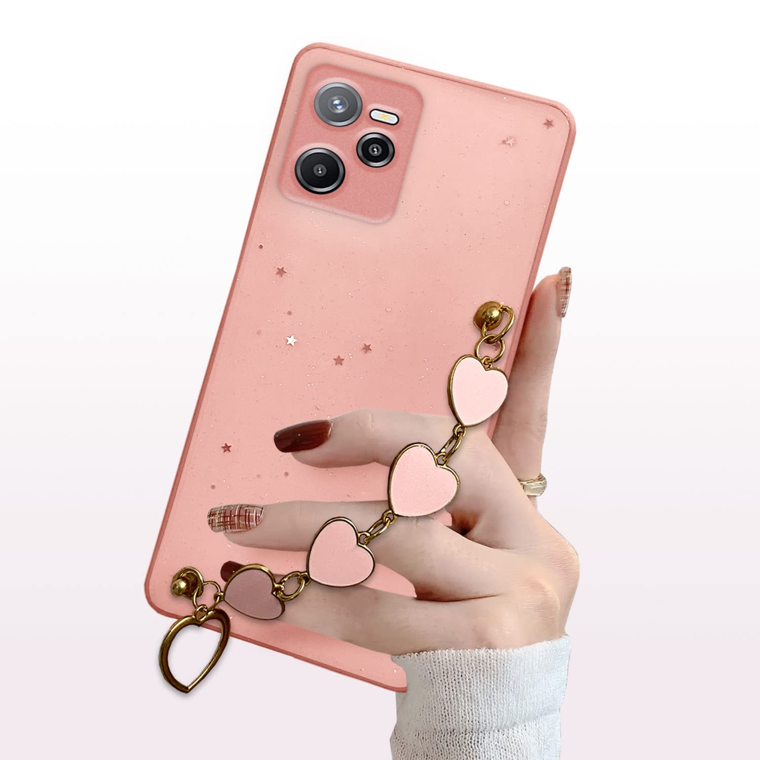 Realme Narzo 50A Prime mobile back cover in pink by Pikkme – photo 3