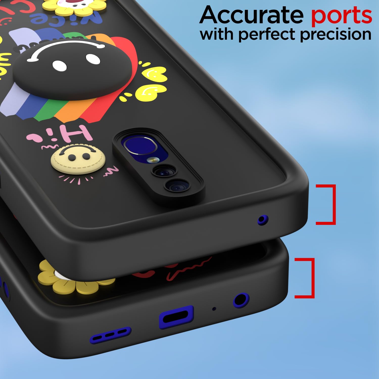 Pikkme Oppo F11 Soft Silicone black phone cover – photo 4