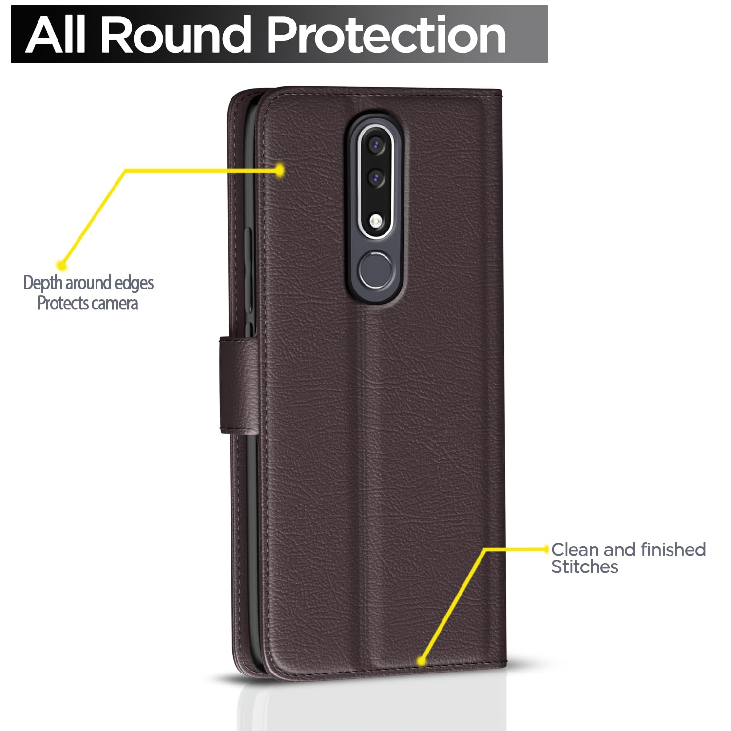 Coffee wallet flip cover for Nokia 3.1 Plus – Pikkme – photo 4