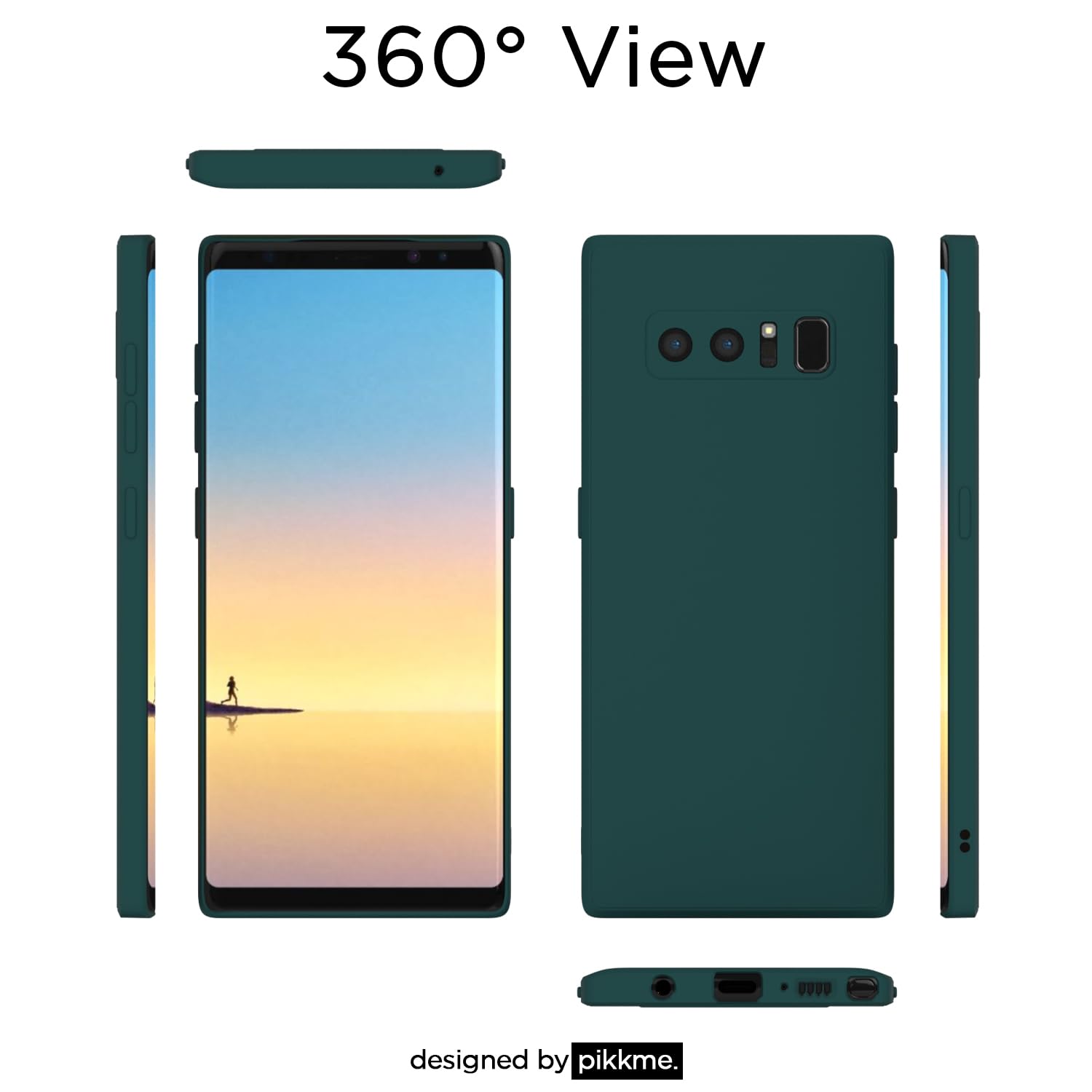Pikkme green phone cover for Samsung Note 8 – photo 2