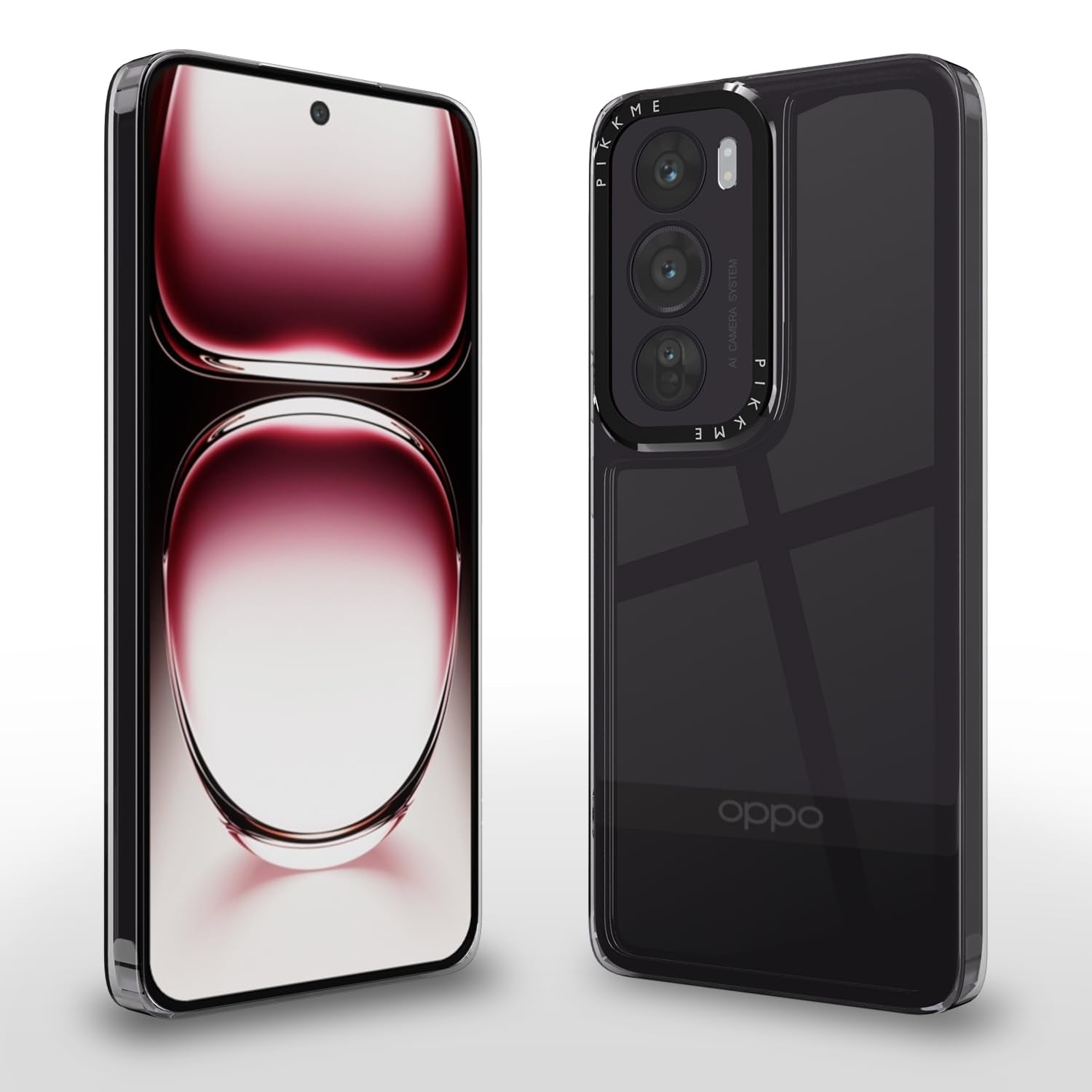 Transparent Hybrid mobile back cover for Oppo Reno 12 Pro 5G – Pikkme
