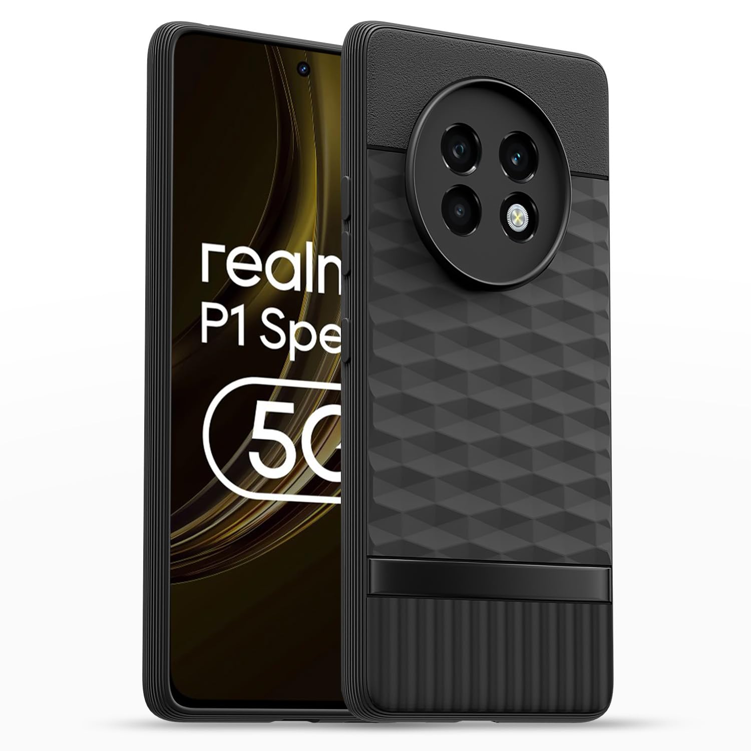 Realme 13 Plus 5G / Realme P1 Speed 5G Gencase Back Cover - Black