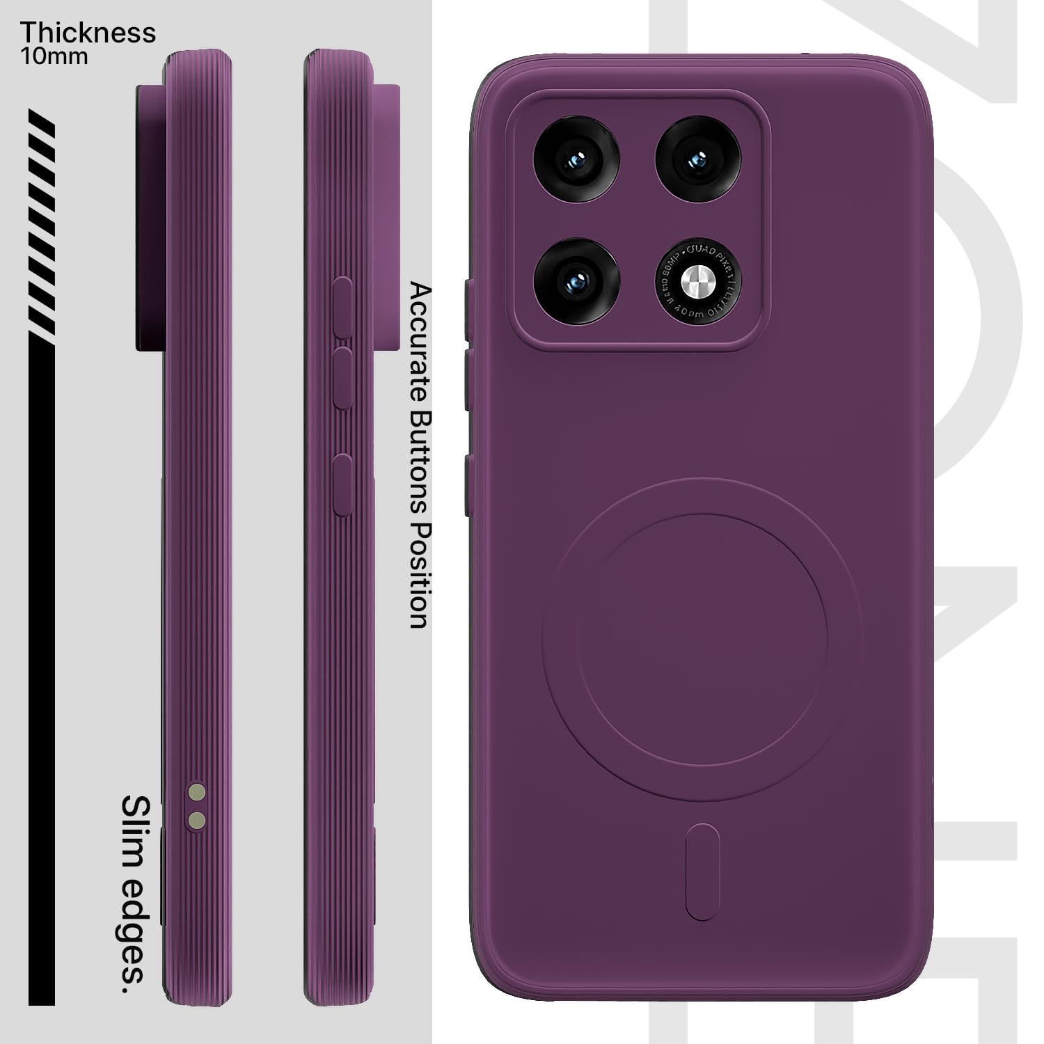 Pikkme Moto Edge 70 Pro 5G MagSafe purple phone cover – photo 3