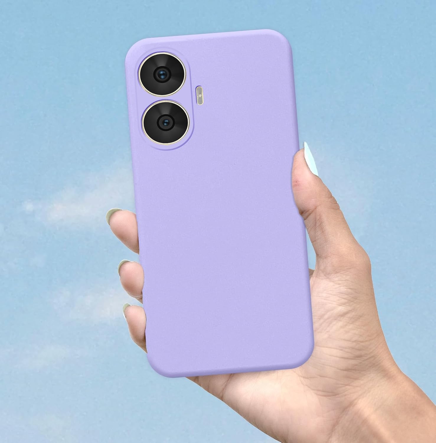 Pikkme Realme C55 / Narzo N55 Liquid Silicone Back Cover | Purple