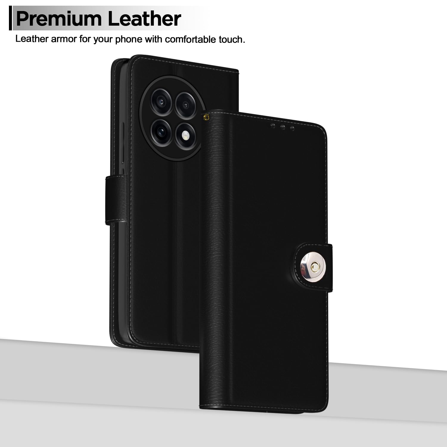 OnePlus 13R 5G flip case in black by Pikkme – photo 2