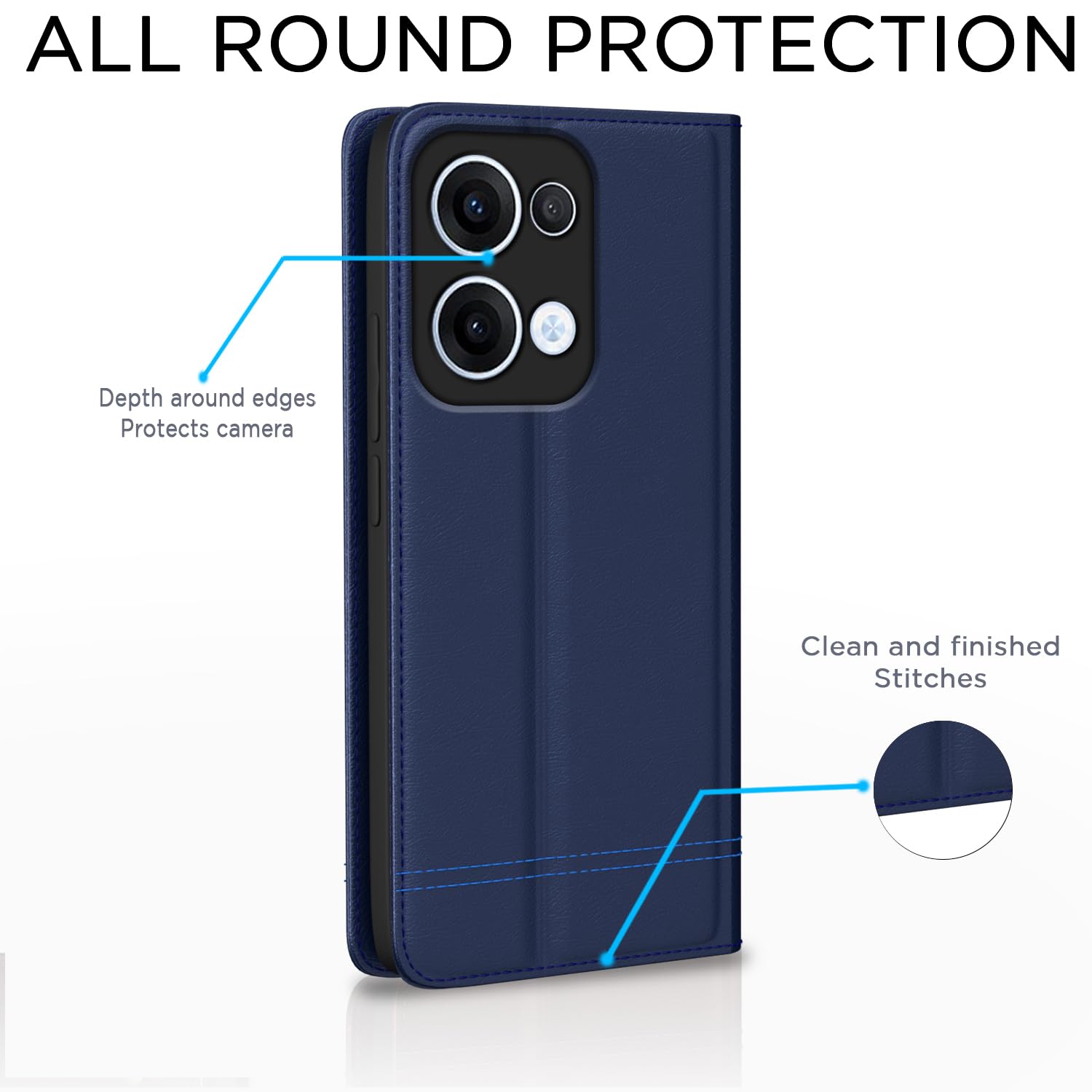 Blue flip case for Oppo Reno 13 5G – Pikkme – photo 4