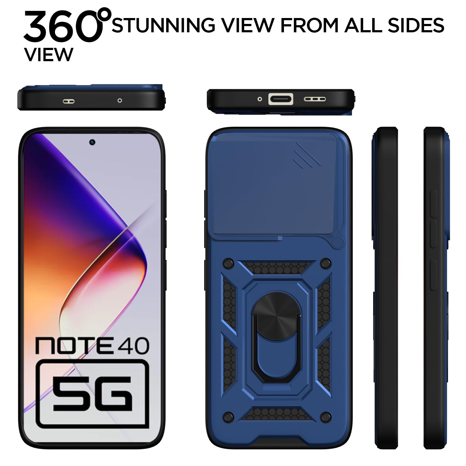 Pikkme Infinix Note 40 5G/360 blue phone cover – photo 5