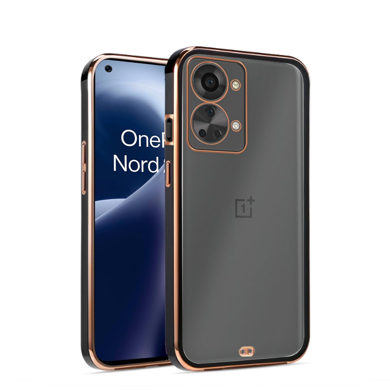 Black phone cover for OnePlus Nord 2T 5G – Pikkme