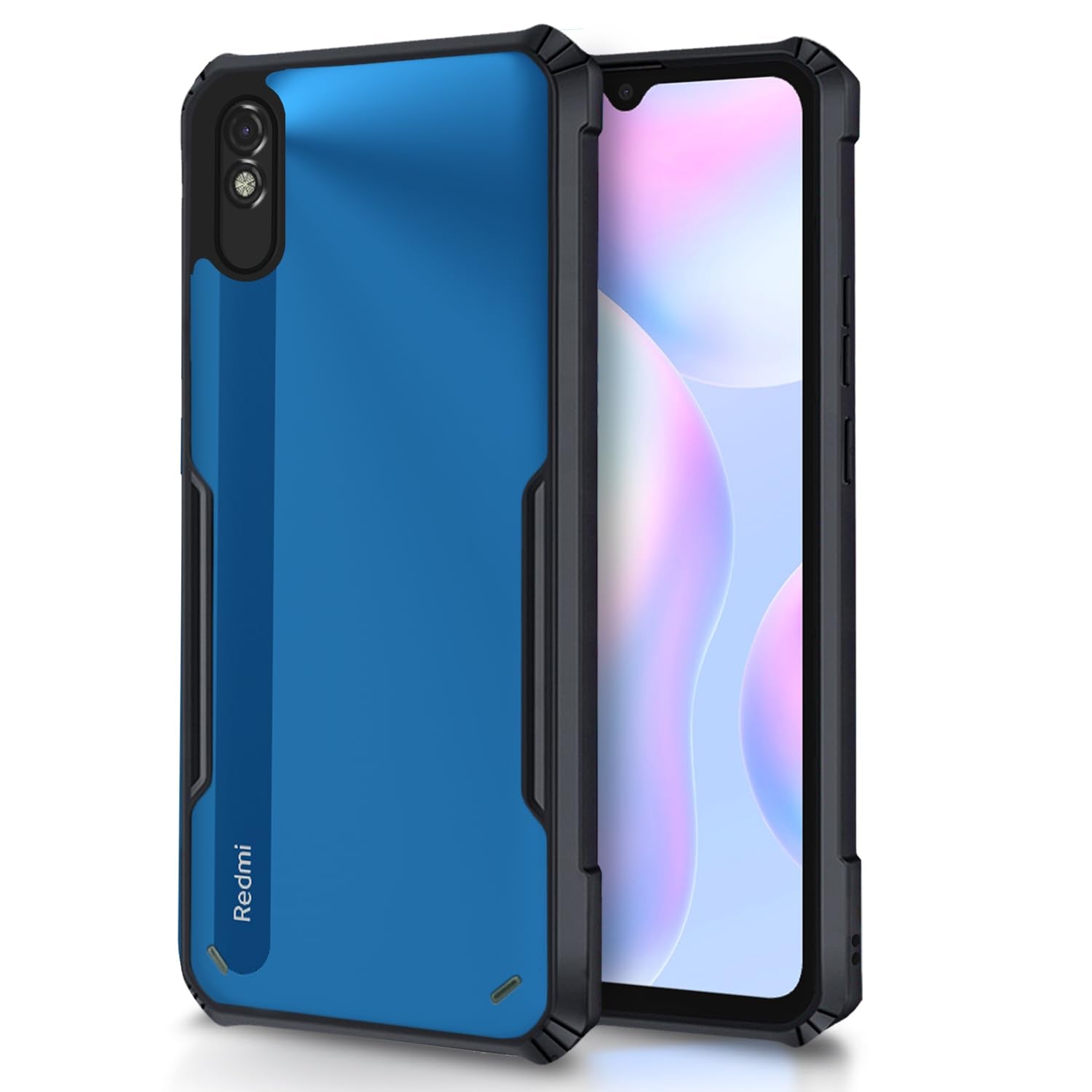 Pikkme Redmi 9A/9i/9A Sport Hybrid black back cover