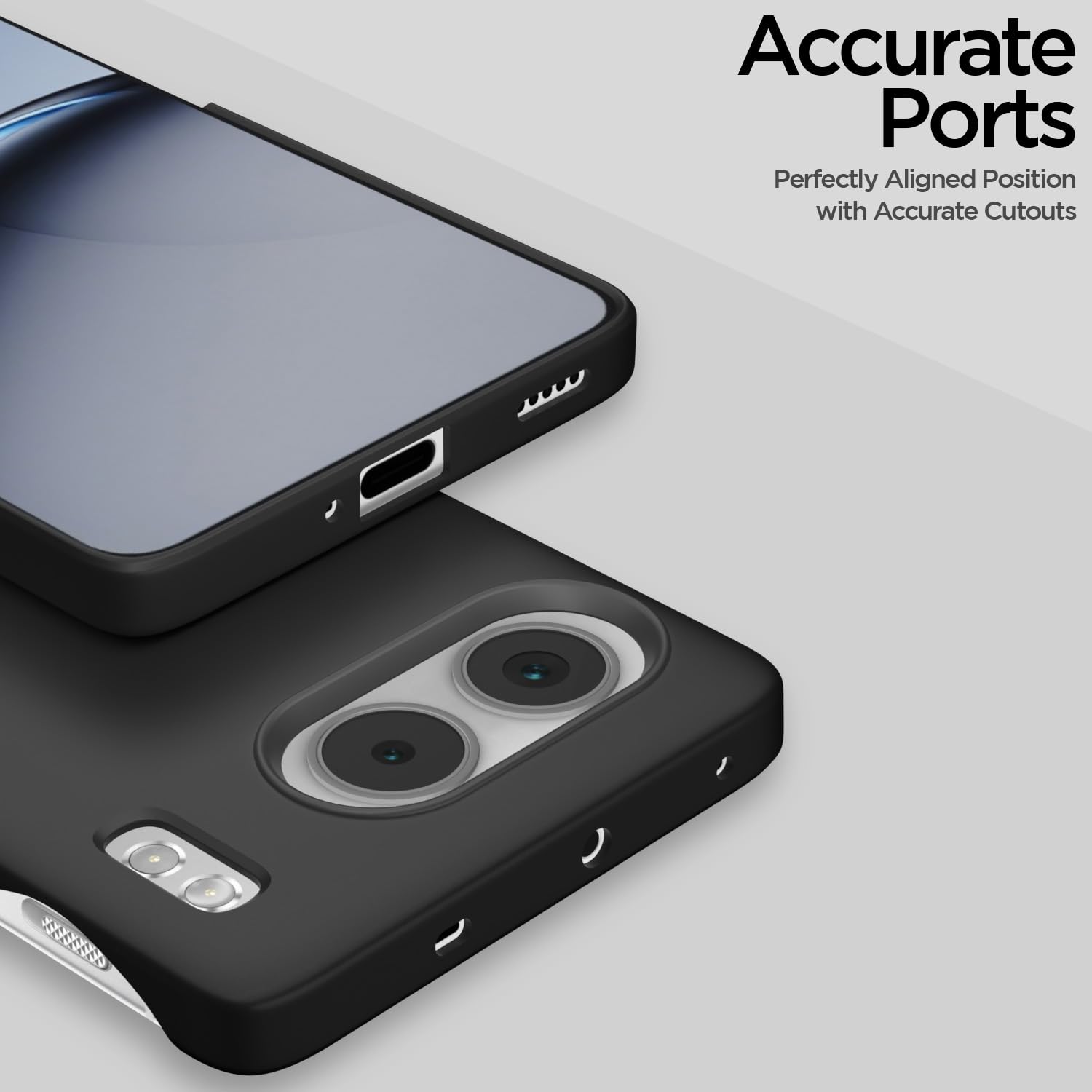 Pikkme OnePlus Nord 4 5G SideCut Back Cover (Black)