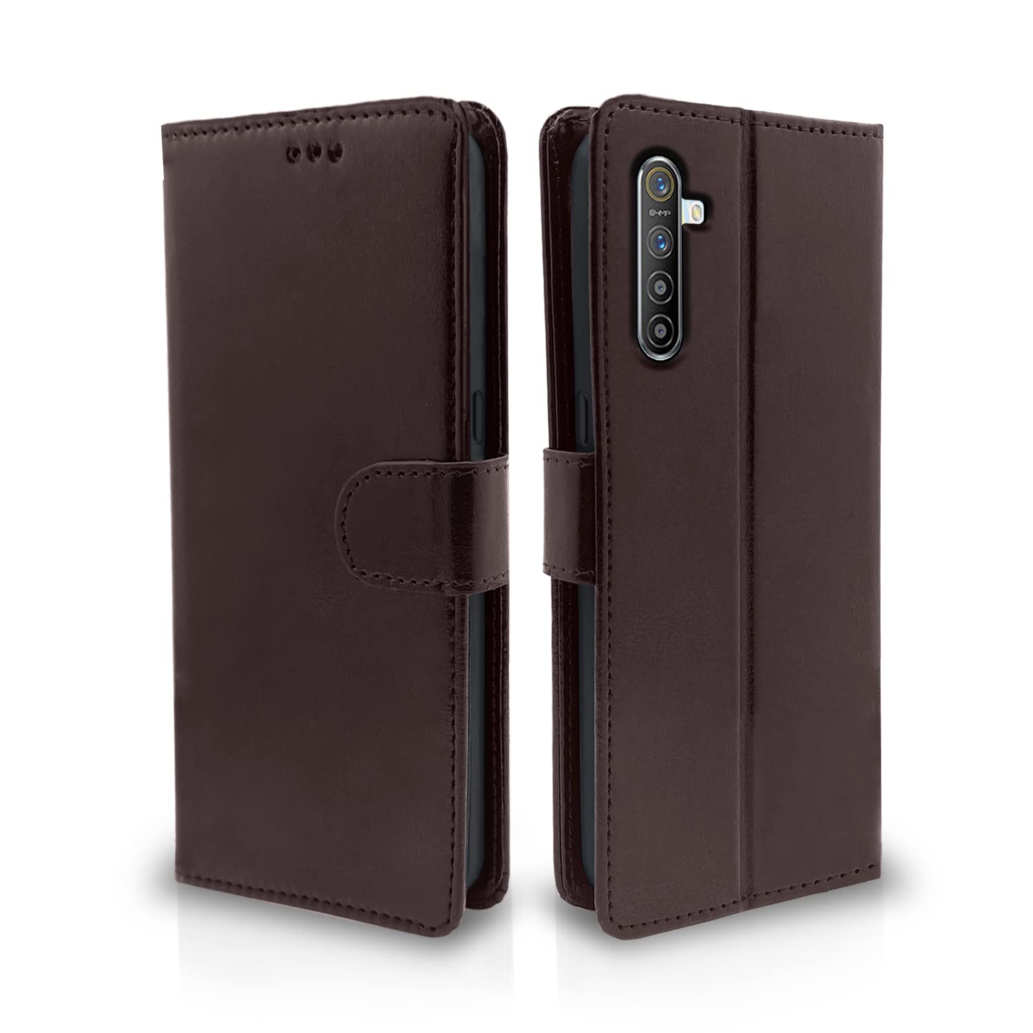 Pikkme Realme XT Vintage Flip Cover | Coffee
