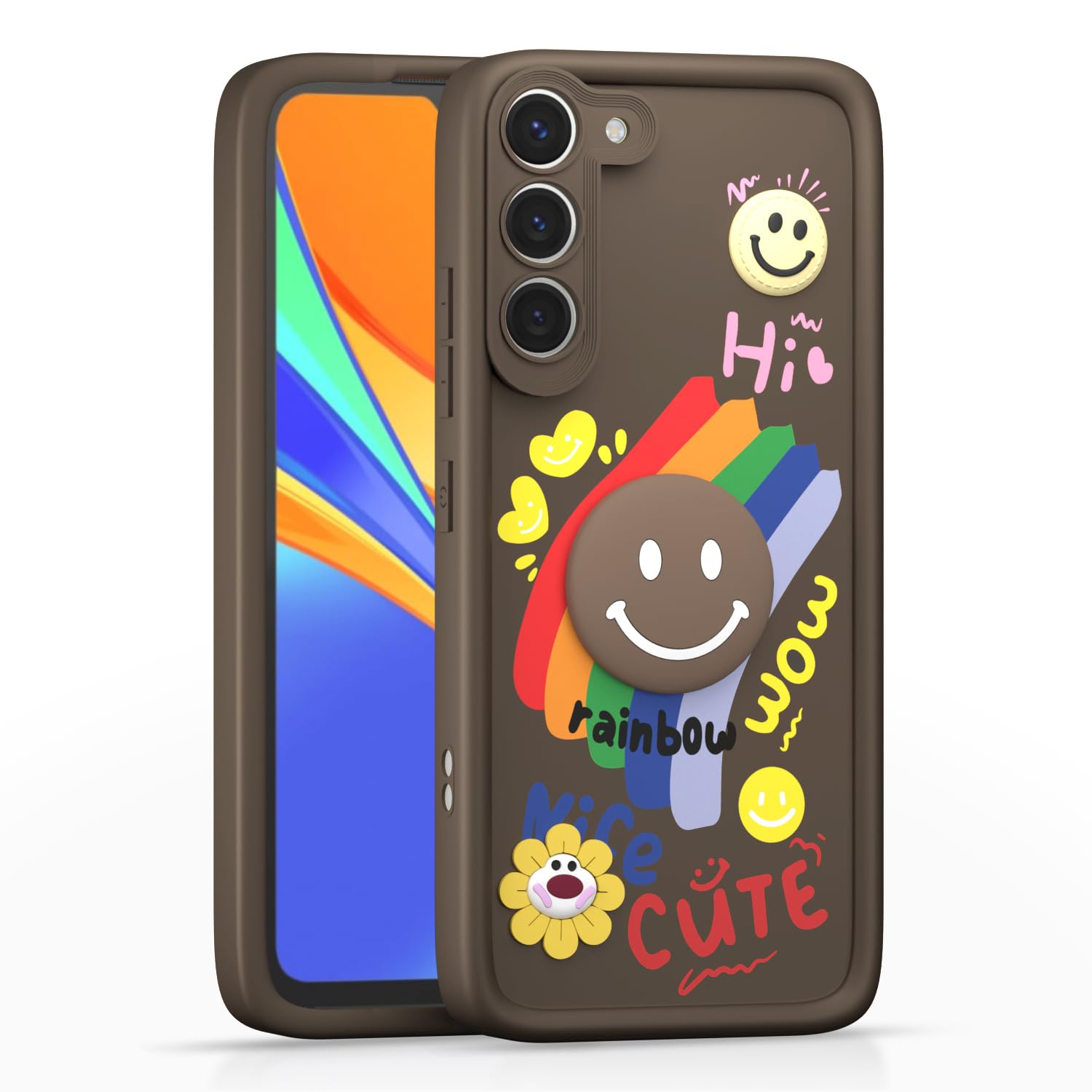 Pikkme brown back cover for Samsung S23 5G