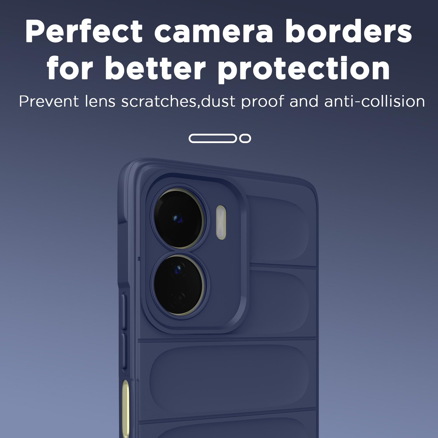 Vivo Y16/T2x/Y56 Liquid Silicone back cover in blue by Pikkme – photo 7