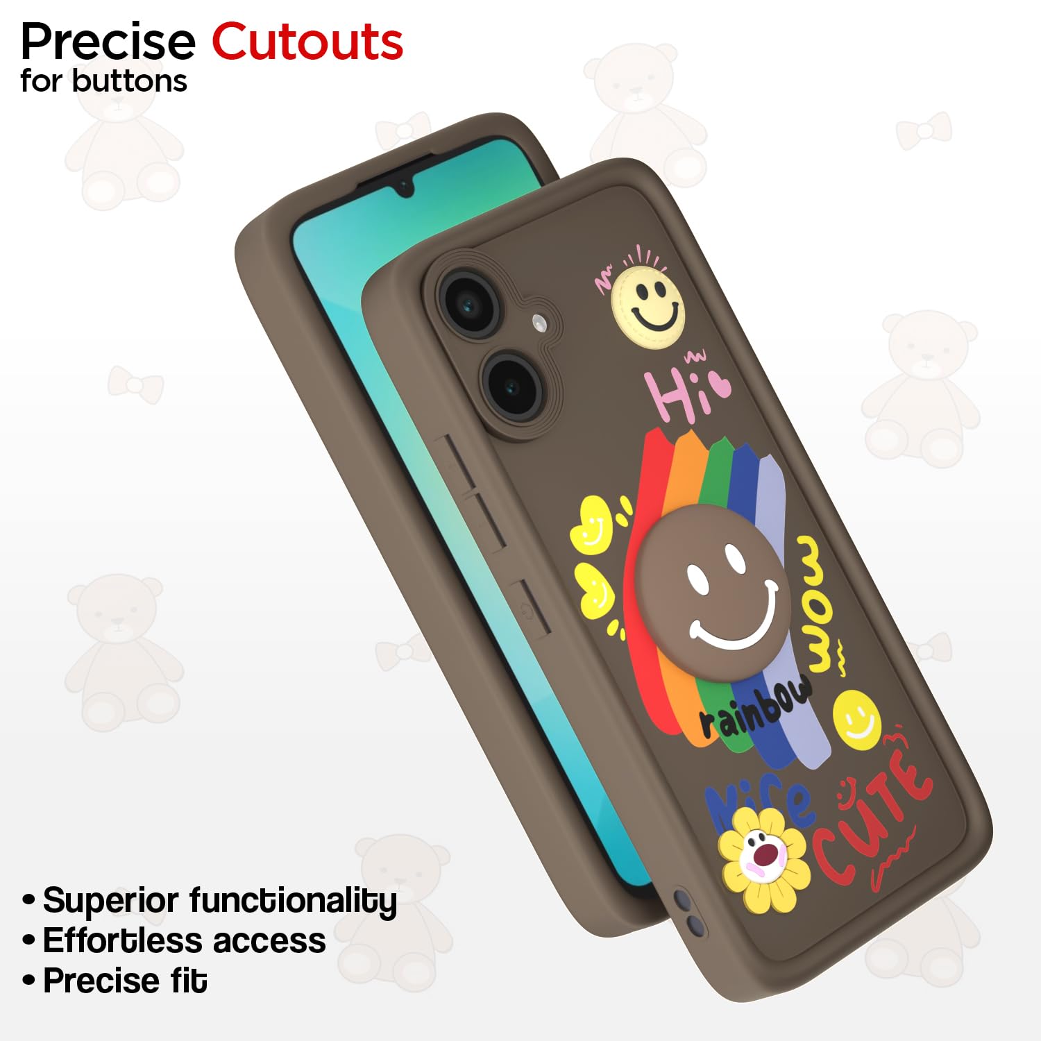 Pikkme brown Soft Silicone phone cover for Samsung M05/A05/F05 – photo 6