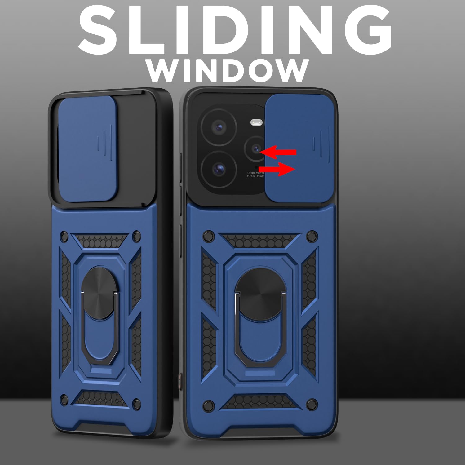 Pikkme blue D10 Camera Shield back cover for Realme GT 7 Pro 5G – photo 2