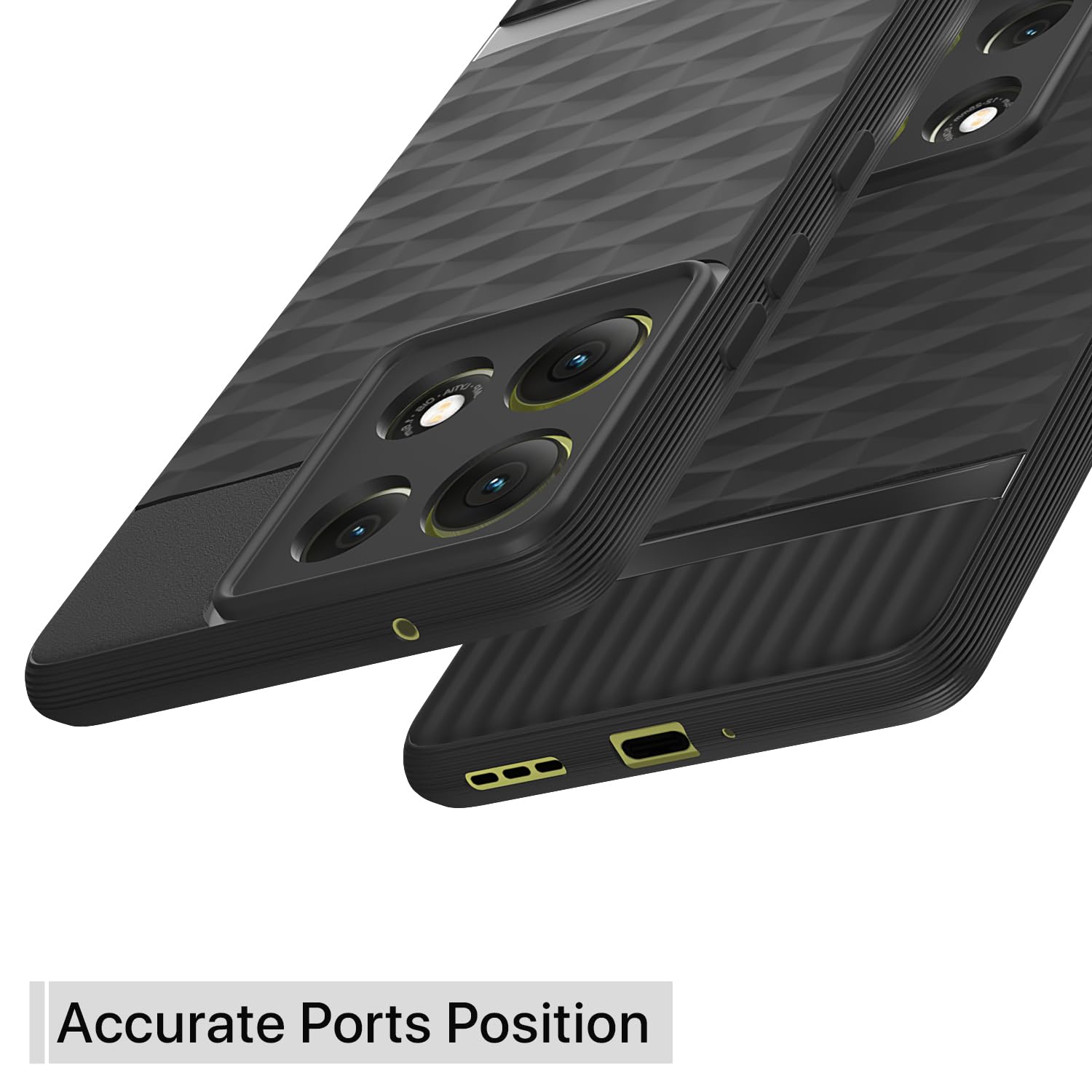 Moto G86 Power 5G Silicone back cover in black by Pikkme – photo 4