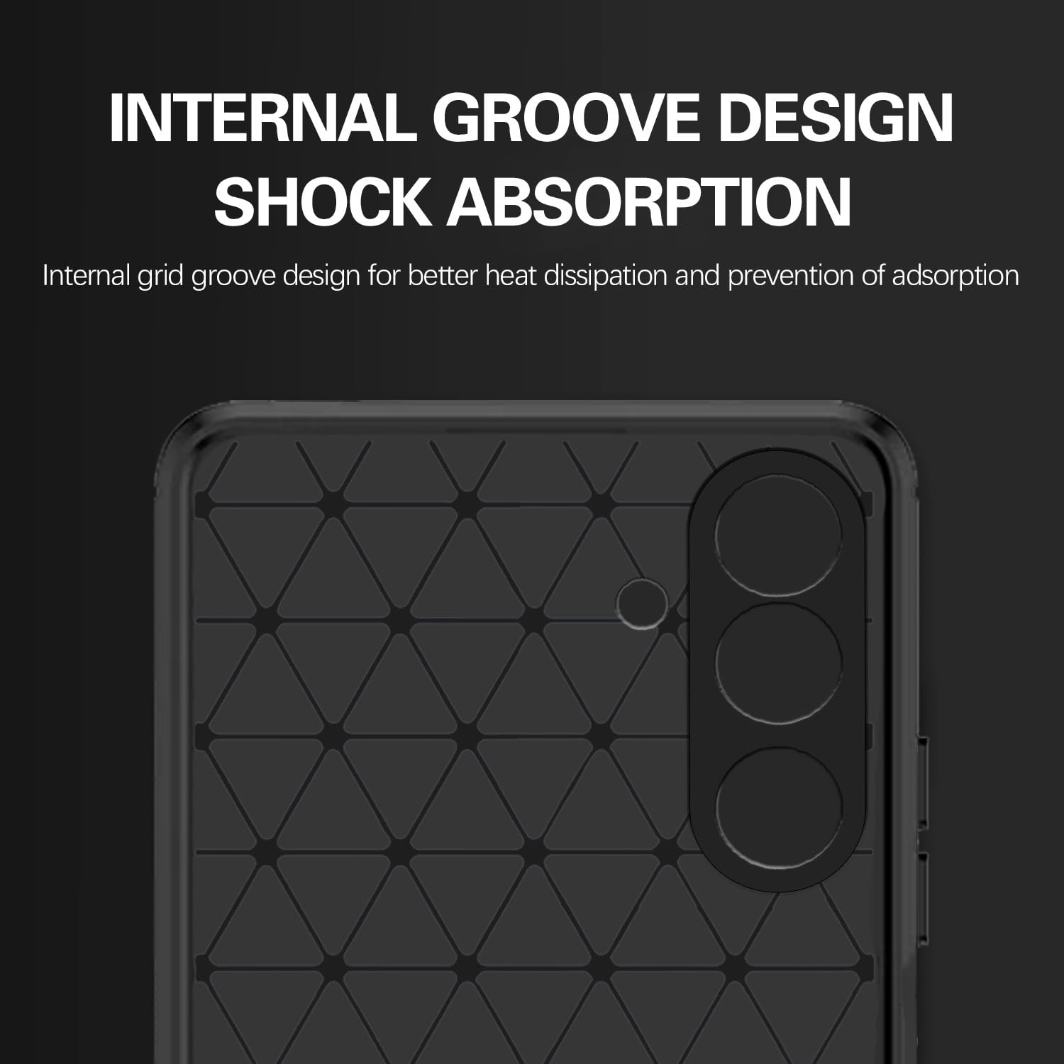 Black phone cover for Samsung M36 5G – Pikkme – photo 5