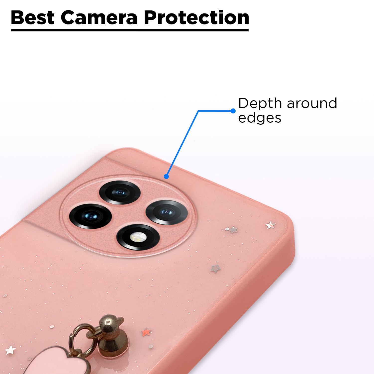 Pikkme pink mobile back cover for OnePlus 11R – photo 2