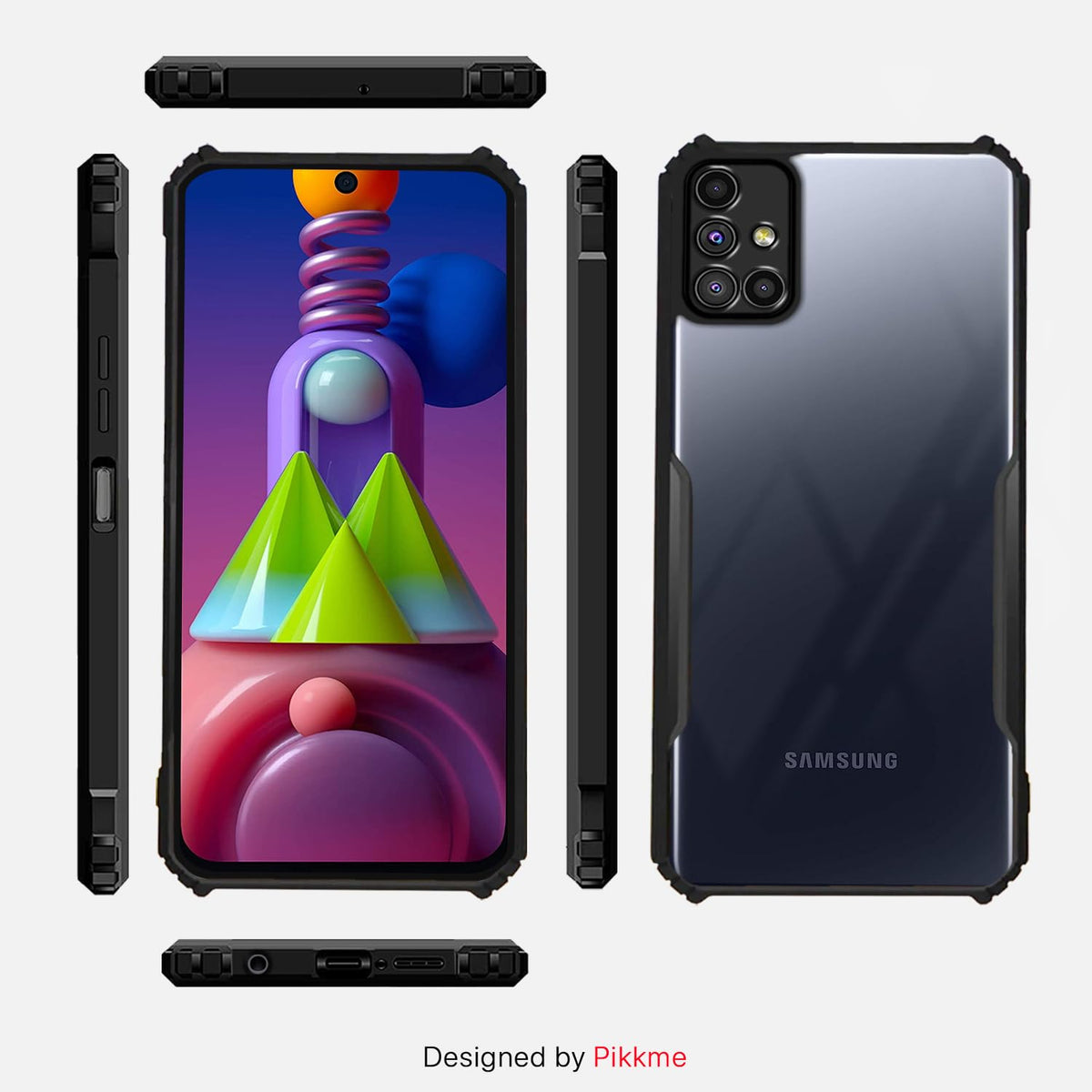 Samsung M51 back cover in black by Pikkme – photo 3