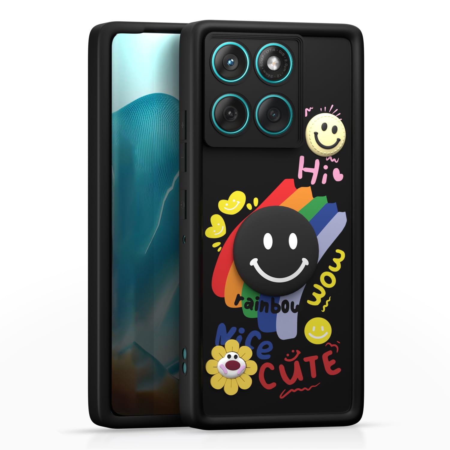 Pikkme Moto Edge 60/Edge 60 Fusion 5G Soft Silicone black phone cover