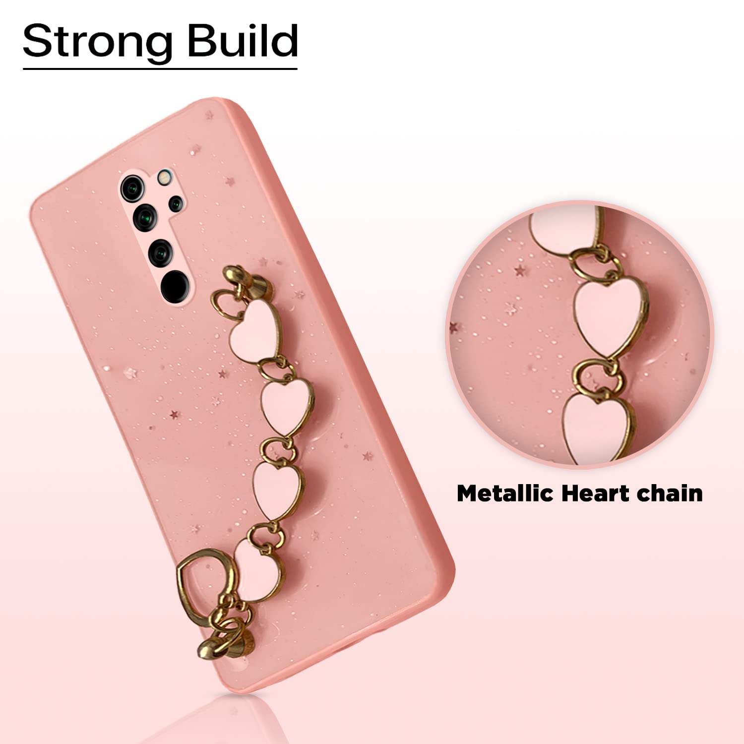 Redmi Note 8 Pro Chain phone cover in pink by Pikkme – photo 7