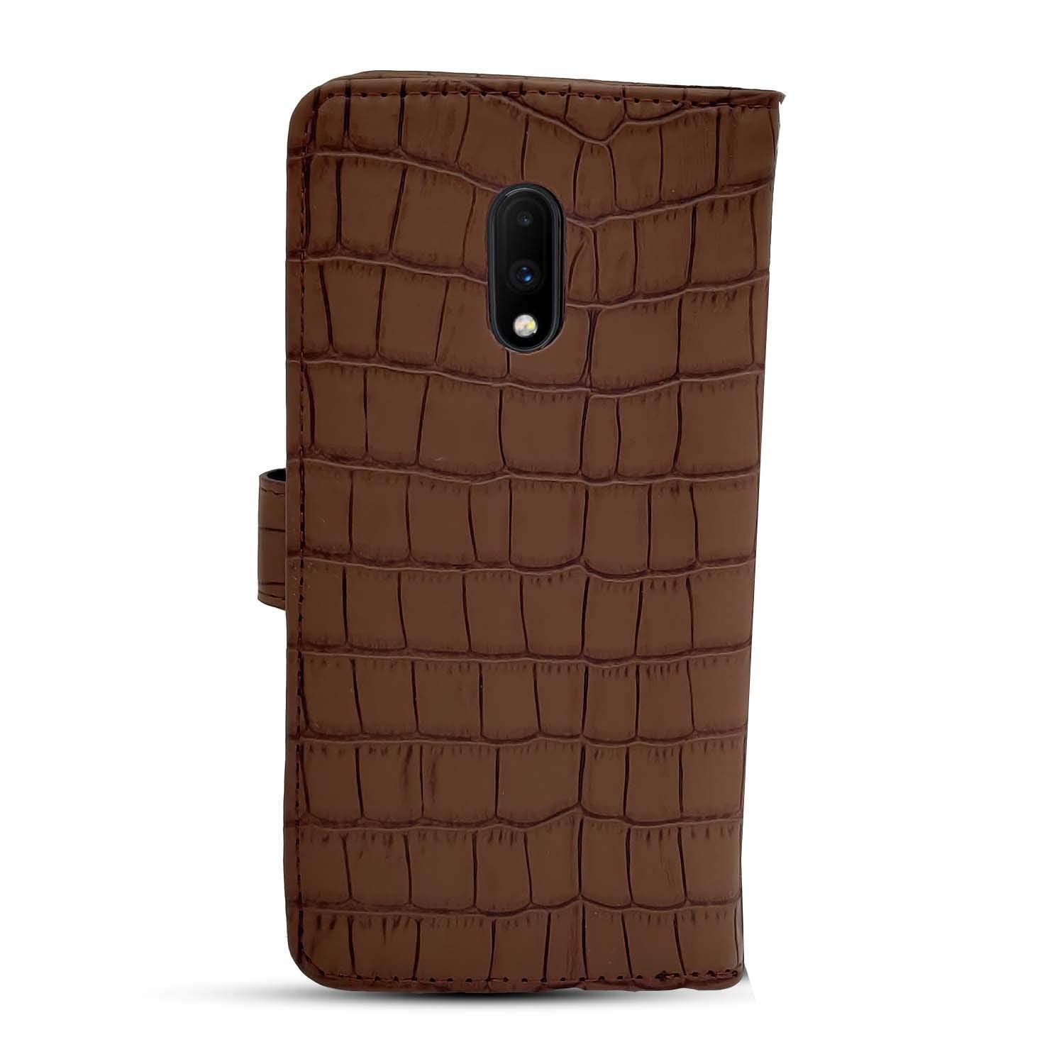 Pikkme OnePlus 7 brown flip cover – photo 3