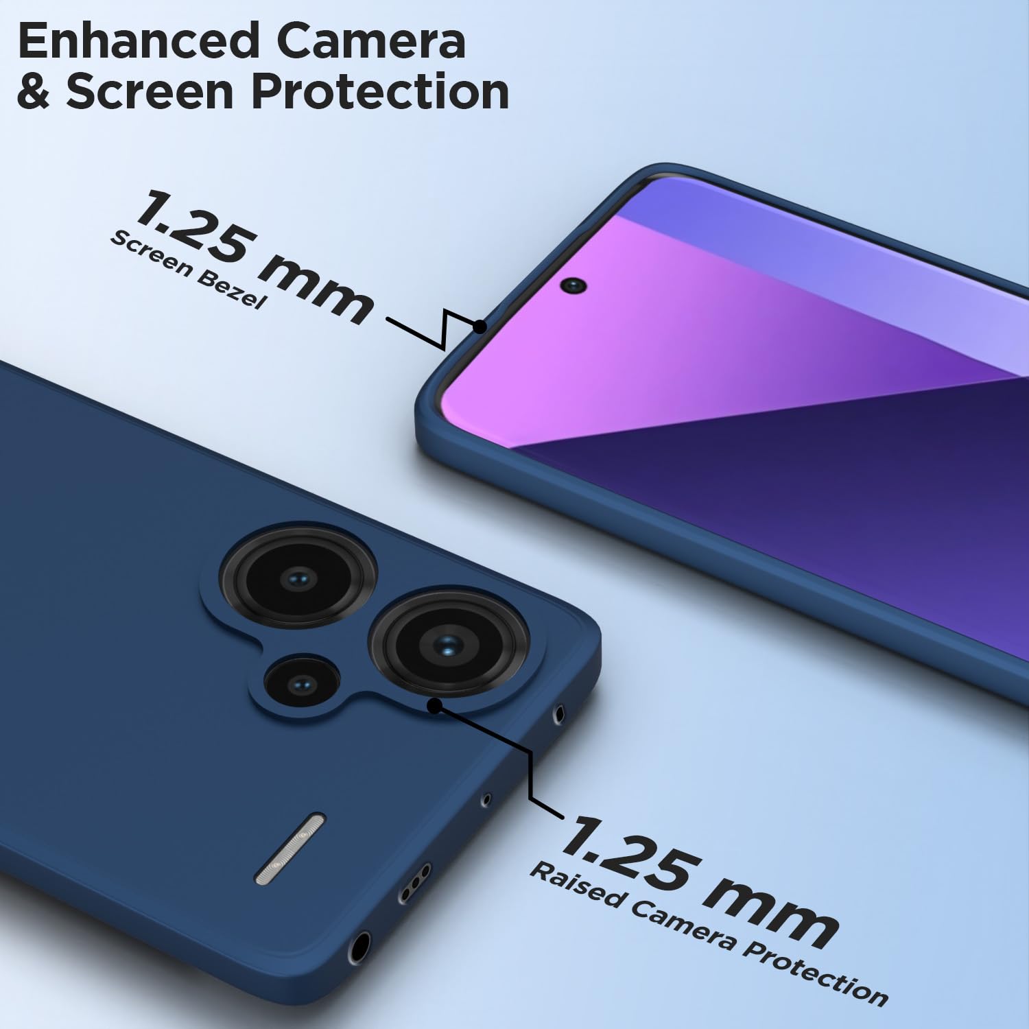 Redmi Note 13 Pro Plus 5G Matte phone cover in blue by Pikkme – photo 6