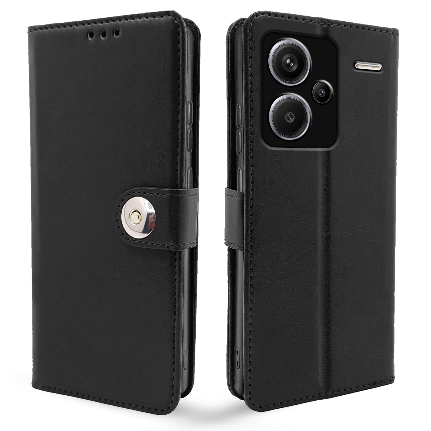 Pikkme Redmi Note 13 Pro Plus 5G black flip case