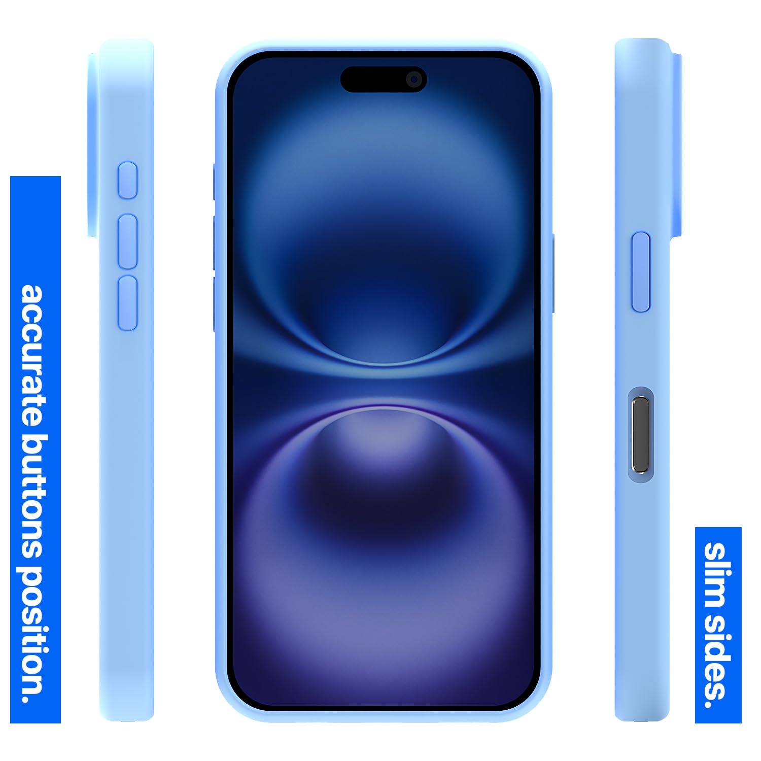Pikkme iPhone 16 Pro Max Super Soft Silicone Back Cover (Lilac)