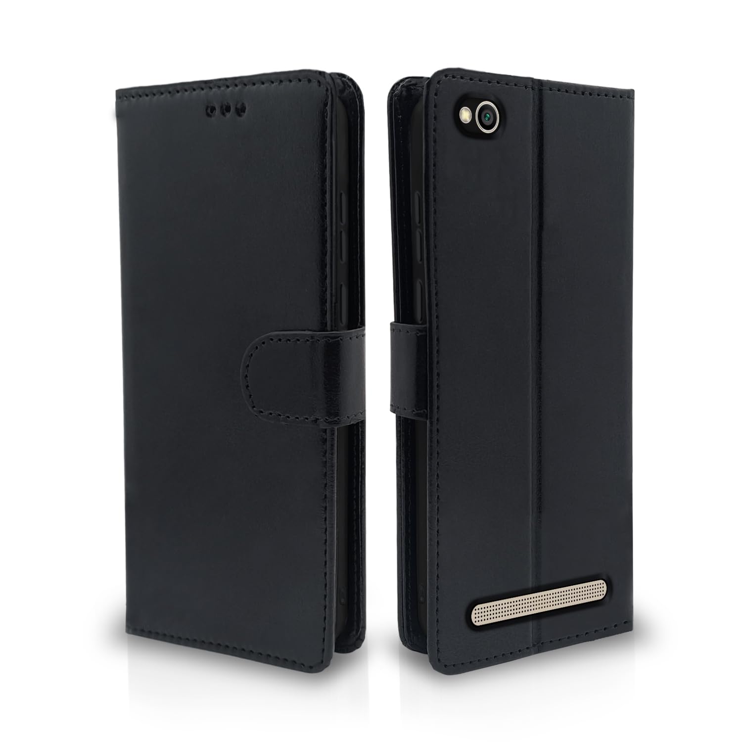 Black Wallet wallet flip cover for Redmi 5A – Pikkme